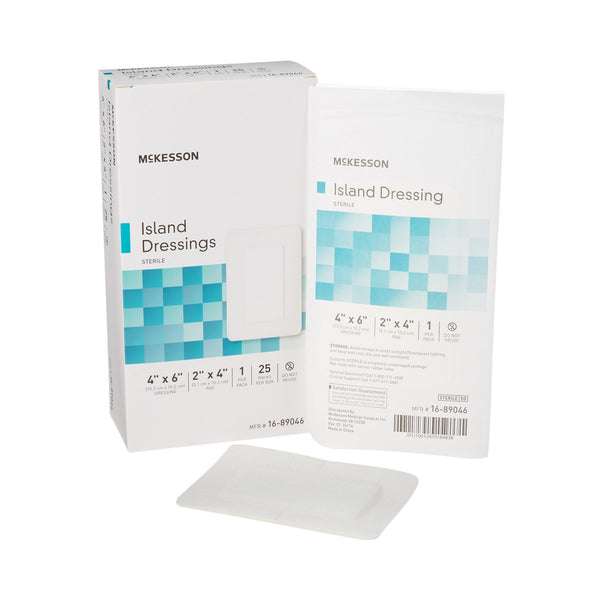 Island Dressing McKesson 4 X 6 Inch Rectangle Sterile