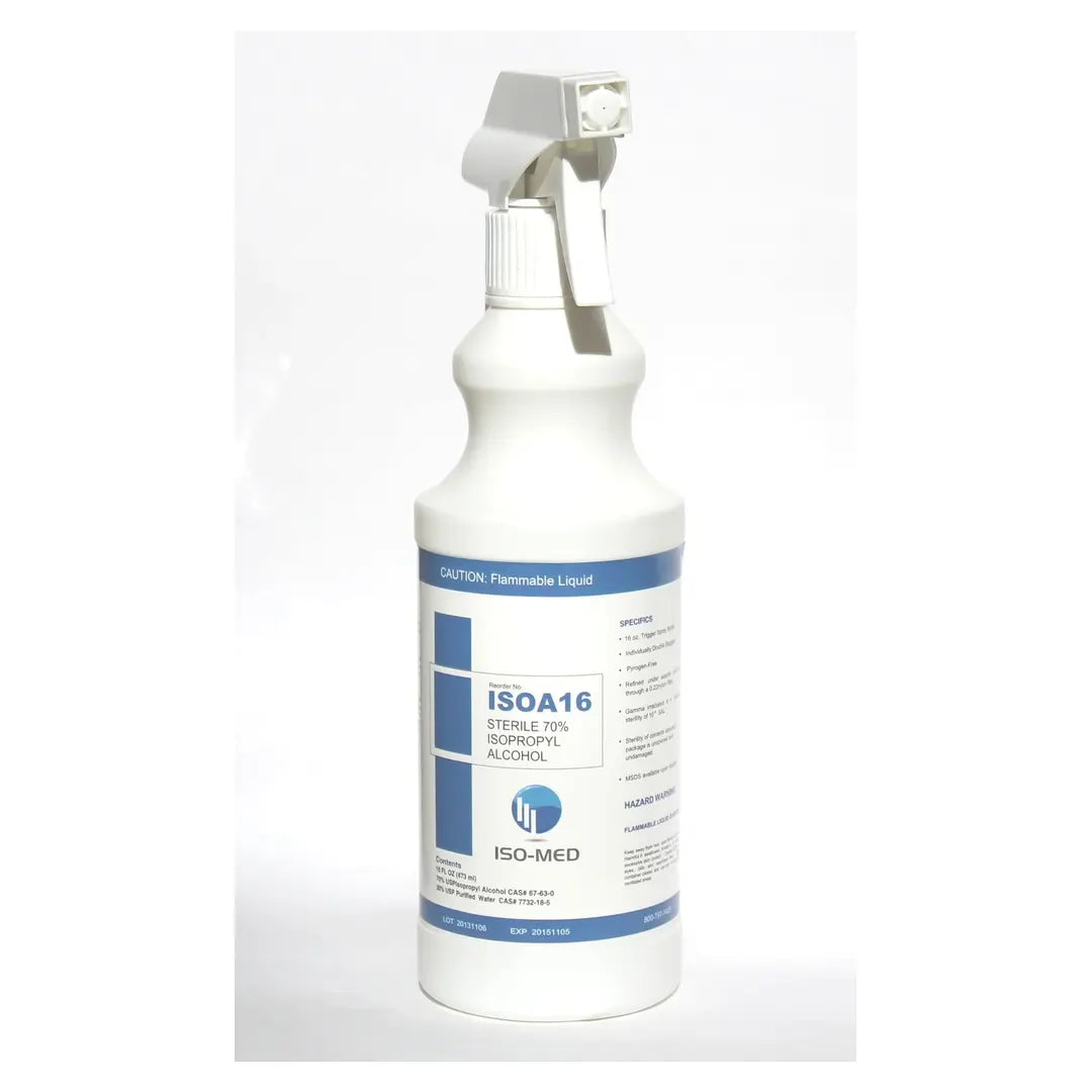 Iso-Med Surface Disinfectant Cleaner Alcohol Based Trigger Spray Liquid 16 oz. Bottle Alcohol Scent Sterile,Packaging Type- Each