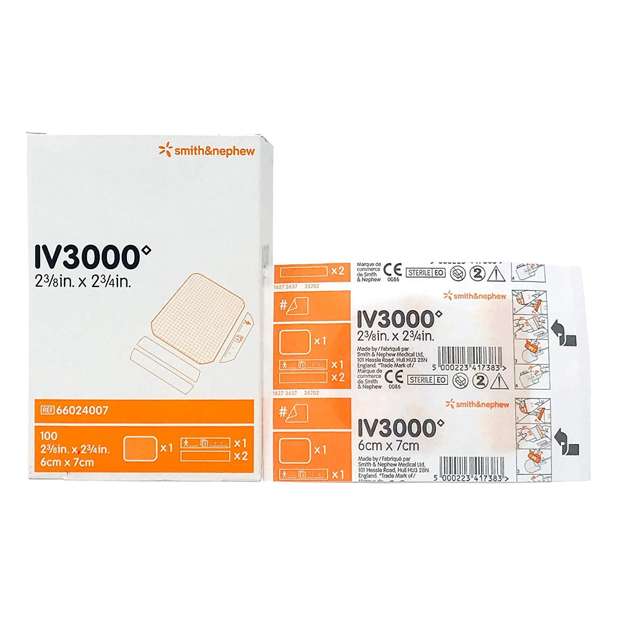 I.V. Dressing IV3000 REATIC Film 2 3/8 X 2 3/8 Inch Sterile