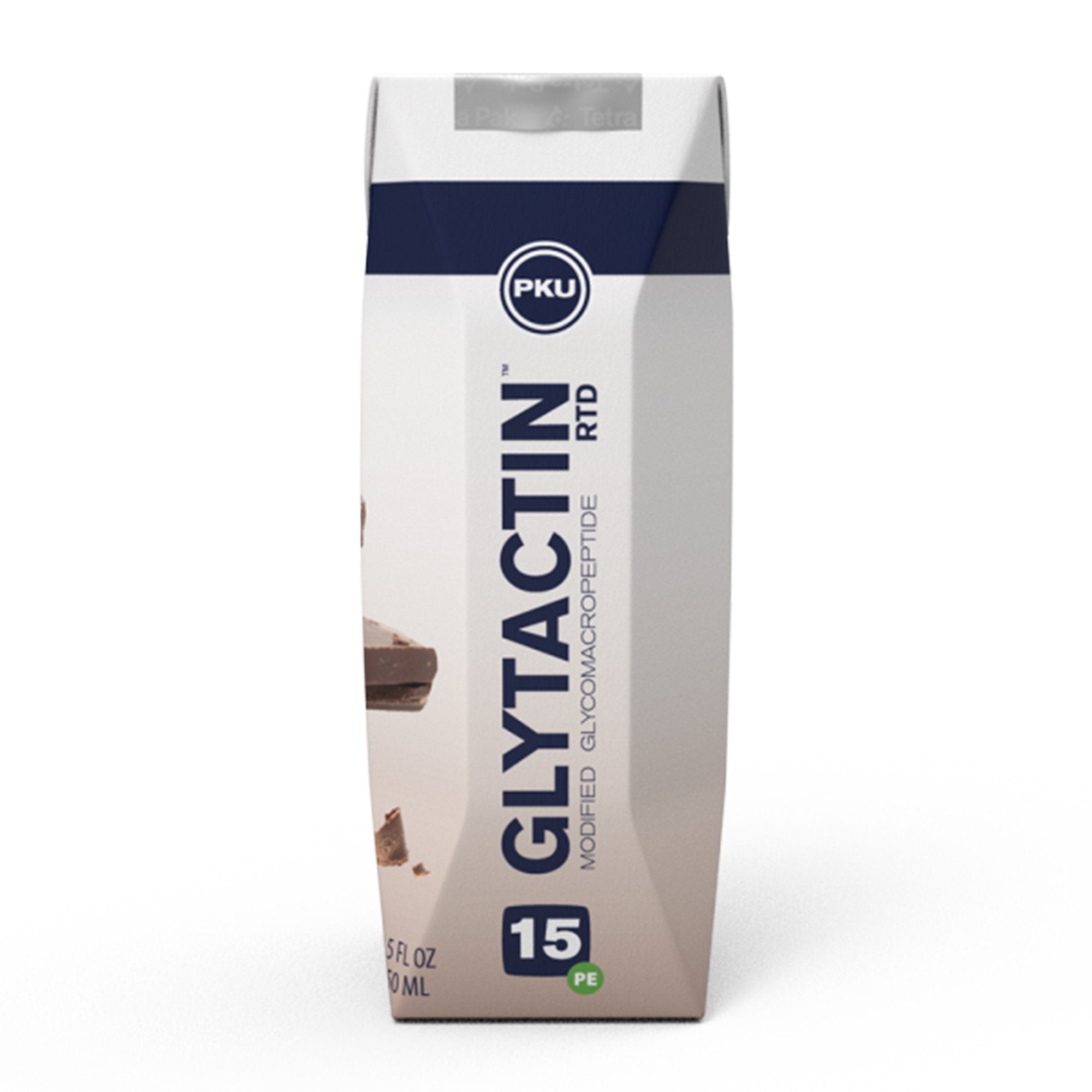 Oral Supplement Glytactin RTD 15 Chocolate Flavor Liquid 8.5 oz. Carton, Packaging Type- Case