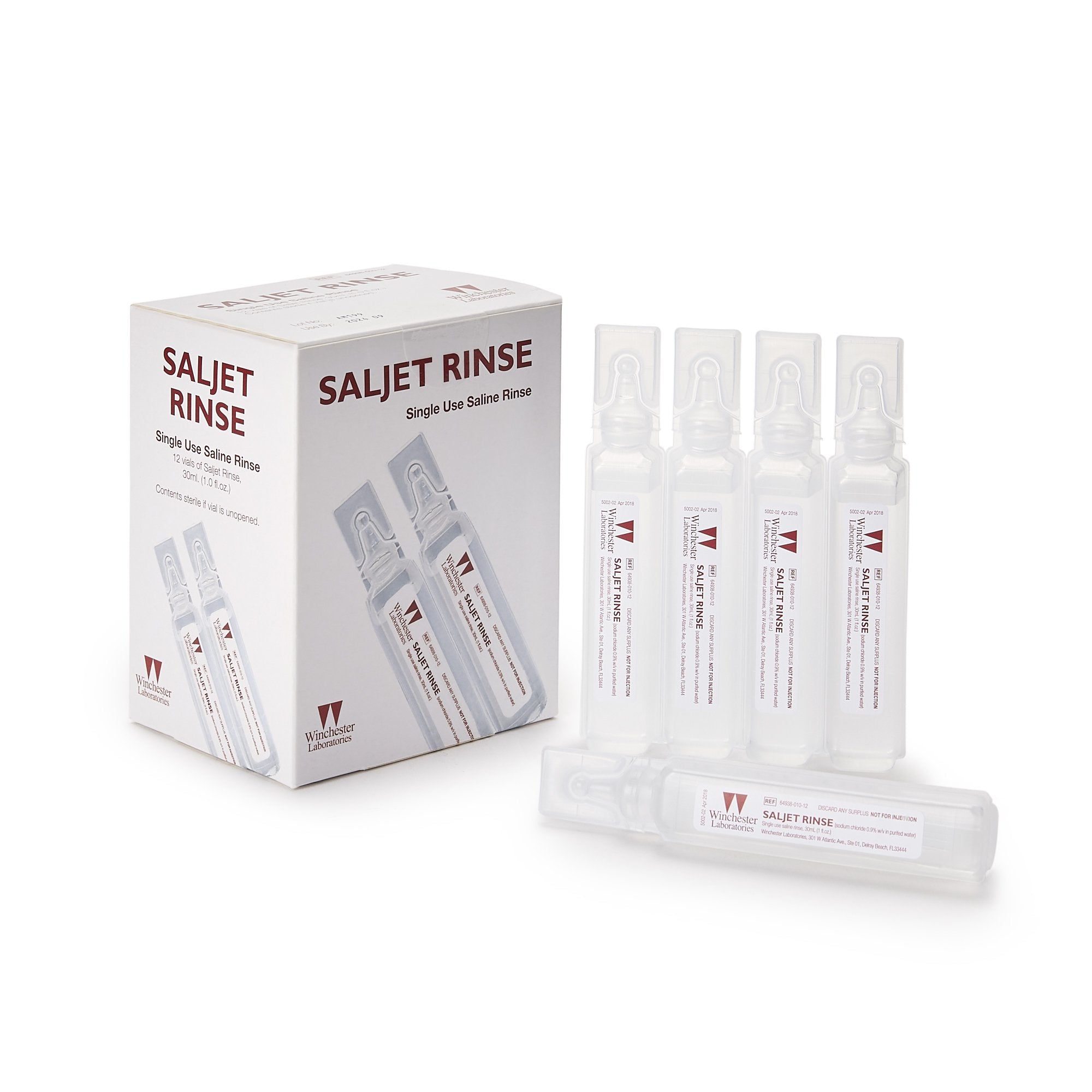 Irrigation Solution Saljet 0.9% Sodium Chloride, Preservative Free Not for Injection Unit Dose Vial 30 mL, Packaging Type- Box