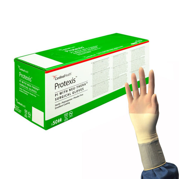 Surgical Glove Protexis PI with Neu Thera Size 6.5 Sterile Polyisoprene Standard Cuff Length Smooth Ivory Not Chemo Approved