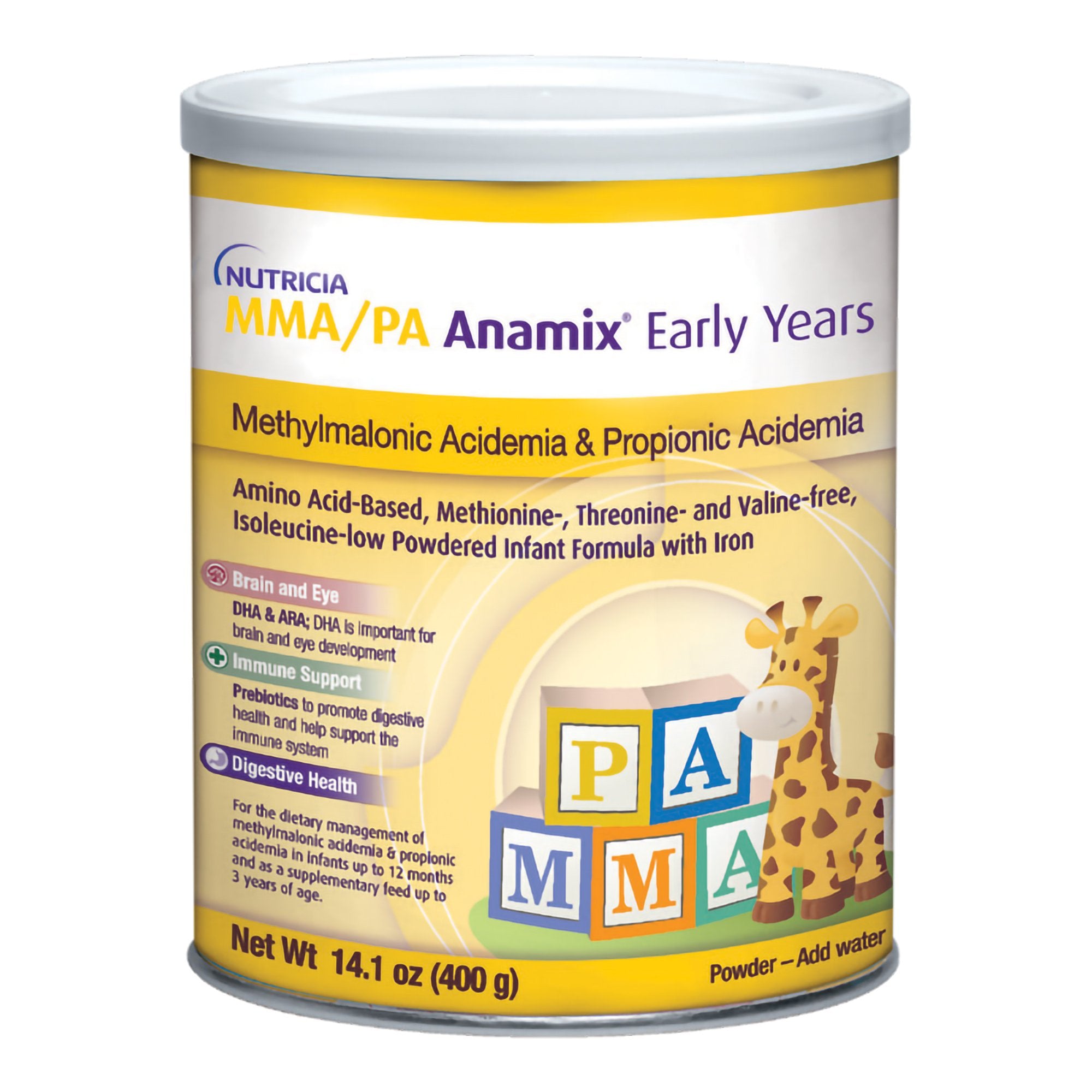 Infant Formula MMA/PA Anamix® Early Years Unflavored 14.1 oz. Can Powder Amino Acid Methylmalonic Acidemia (MMA) / Propionic Acidemia (PA)