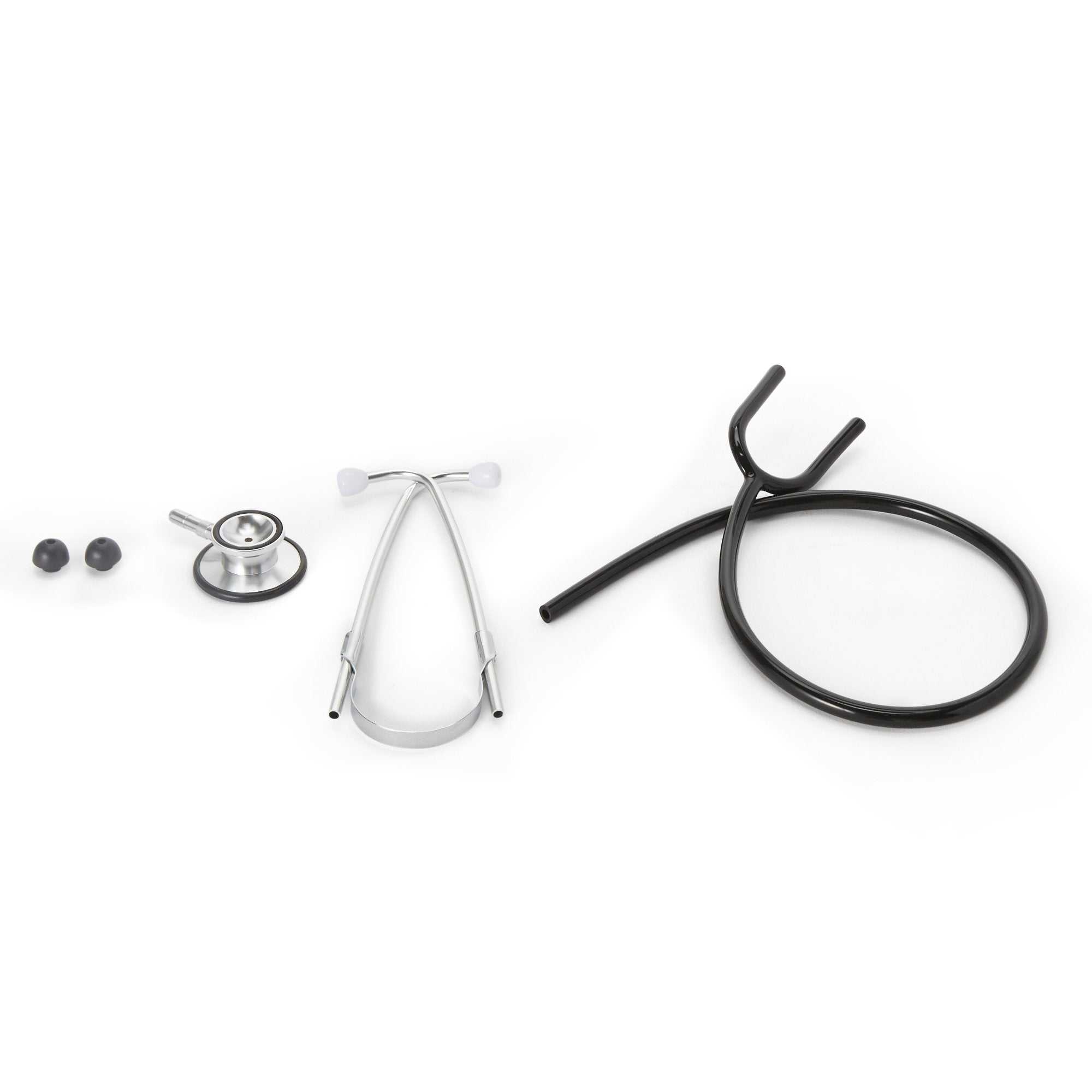 General Exam Stethoscope McKesson Black 1-Tube 22 Inch Tube Double Sided Chestpiece, Packaging Type- Each