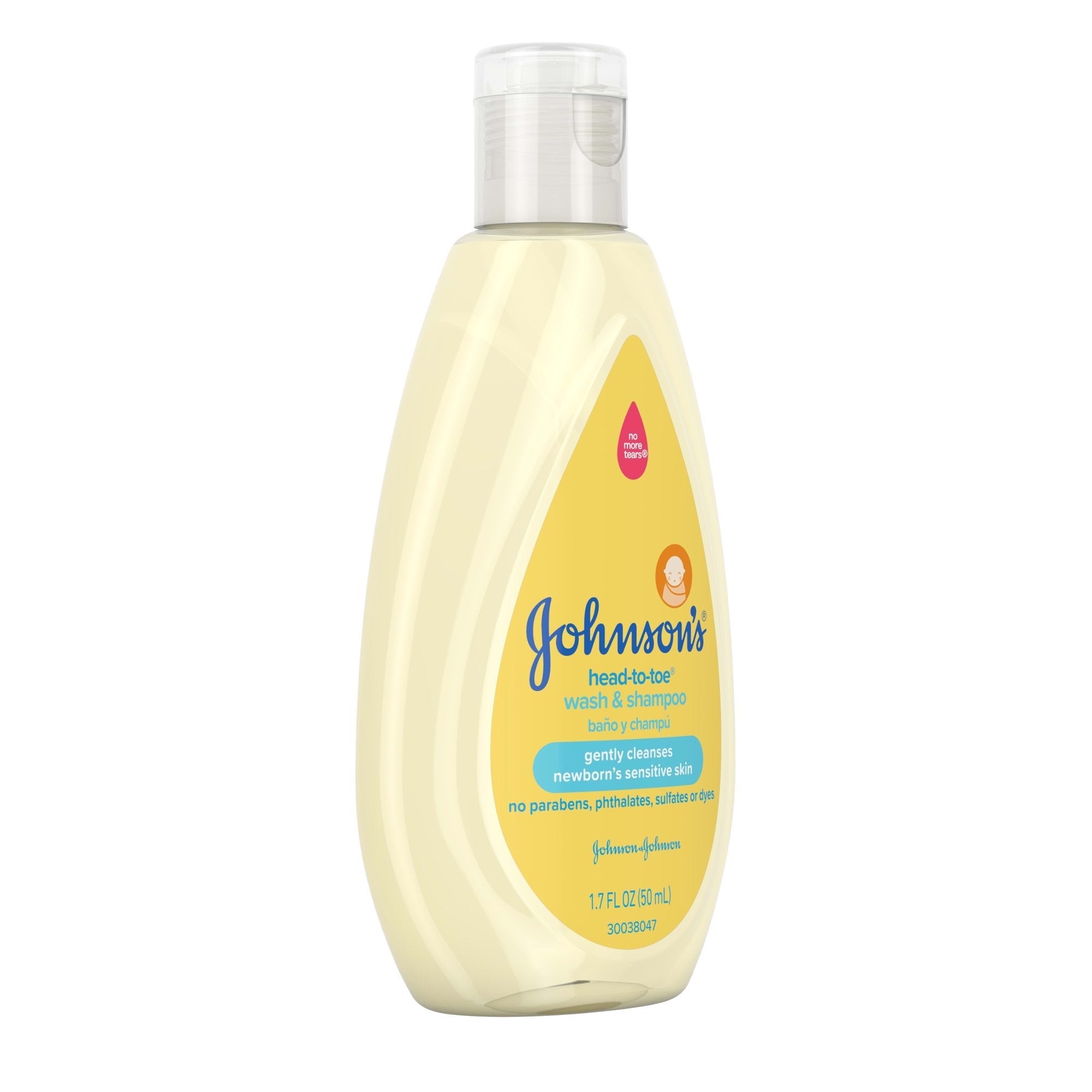 Baby Shampoo and Body Wash Johnson's Baby Head to Toe 13.6 oz. Flip Top Bottle Scented