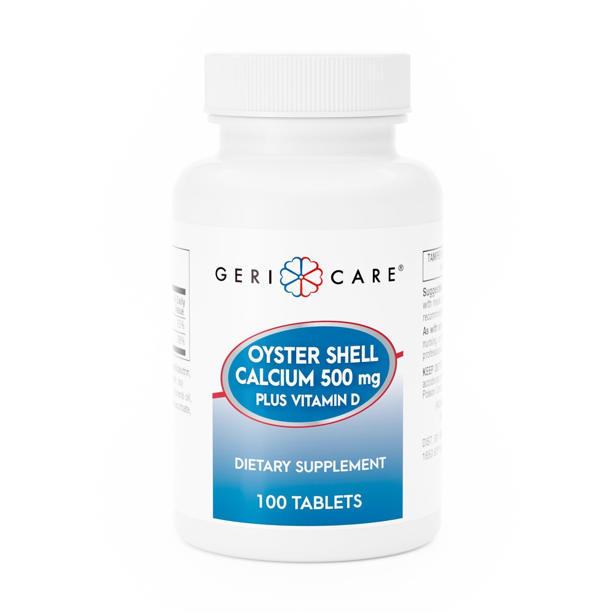 Joint Health Supplement Geri Care Calcium / Vitamin D 500 mg   200 IU Strength Tablet 100 per Bottle