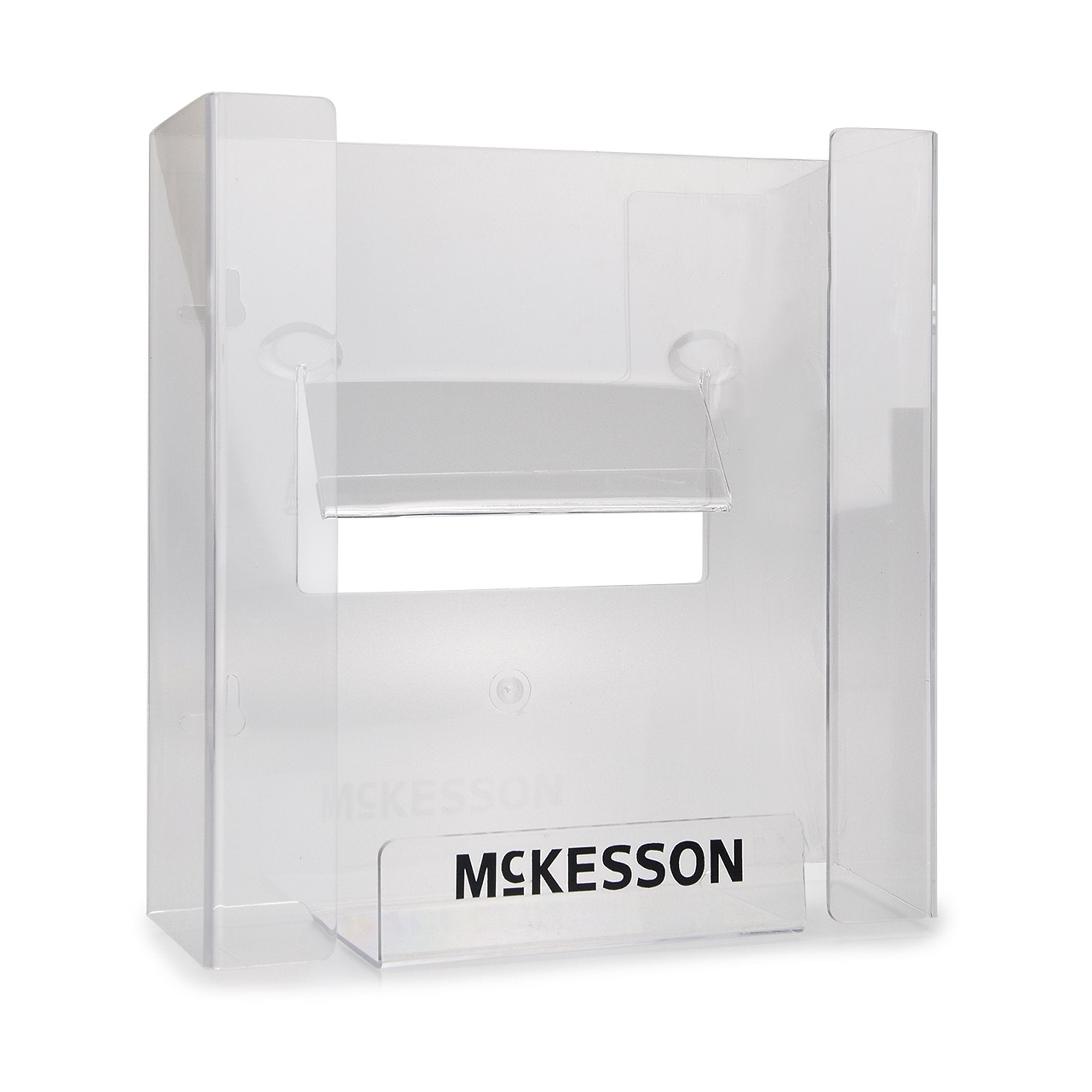 Glove Box Holder McKesson Horizontal or Vertical Mounted 3-Box Capacity Clear 3-1/8 X 10-1/4 X 15-1/4 Inch Plastic, Packaging Type- Each