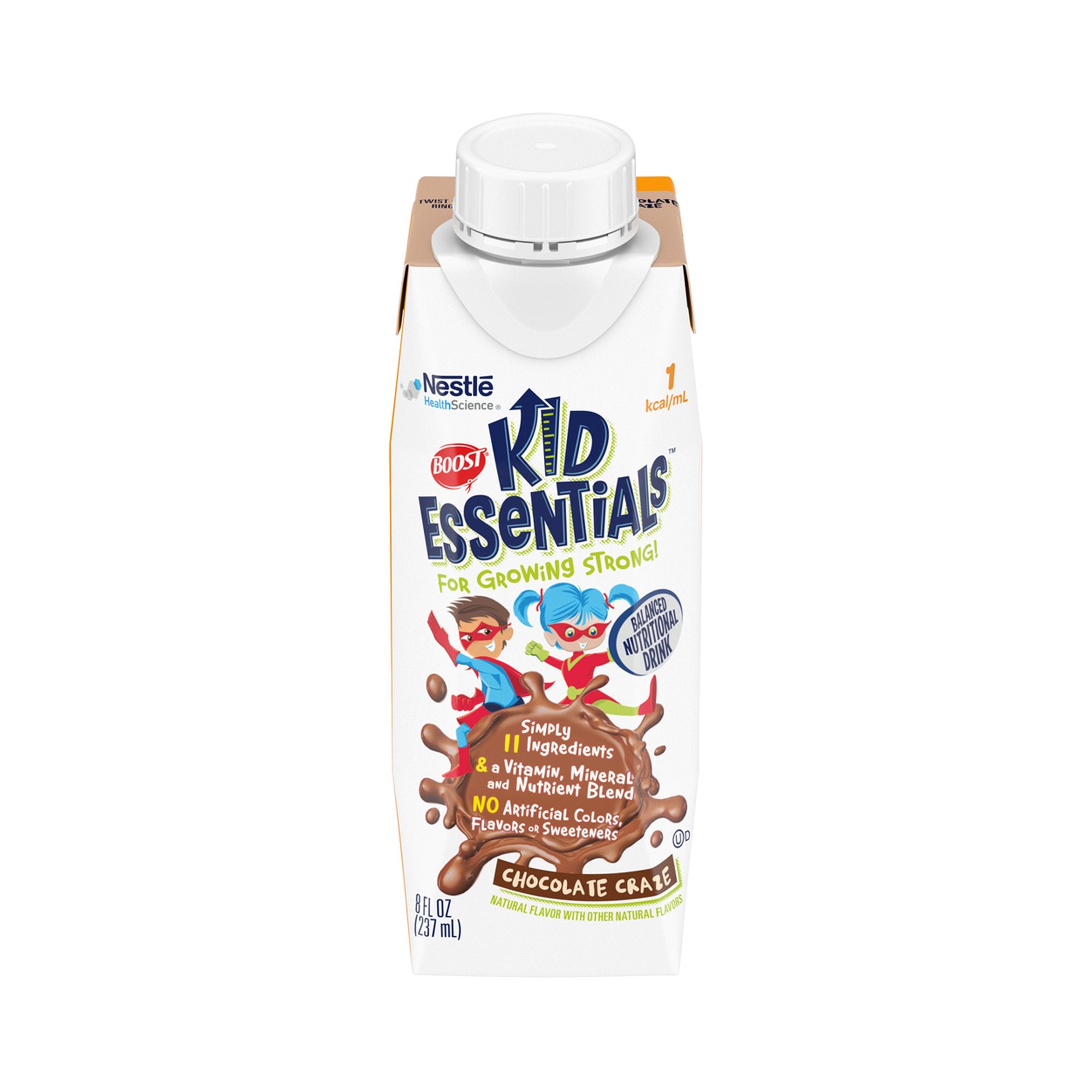 Pediatric Oral Supplement Boost® Kid Essentials™ 1.0 Chocolate Craze Flavor 8 oz. Carton Liquid Vitamins / Minerals