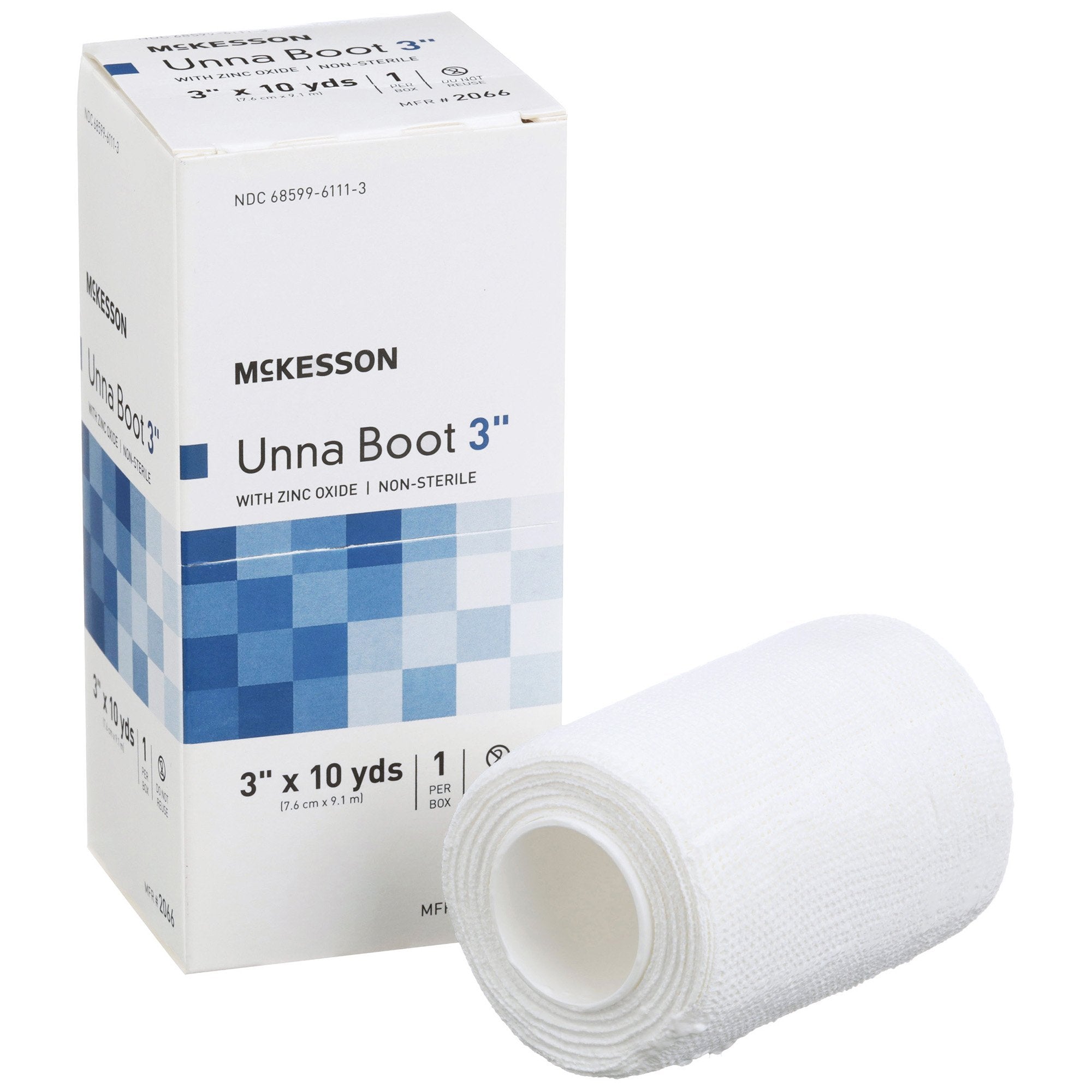 Unna Boot McKesson Zinc Oxide 3 Inch X 10 Yard