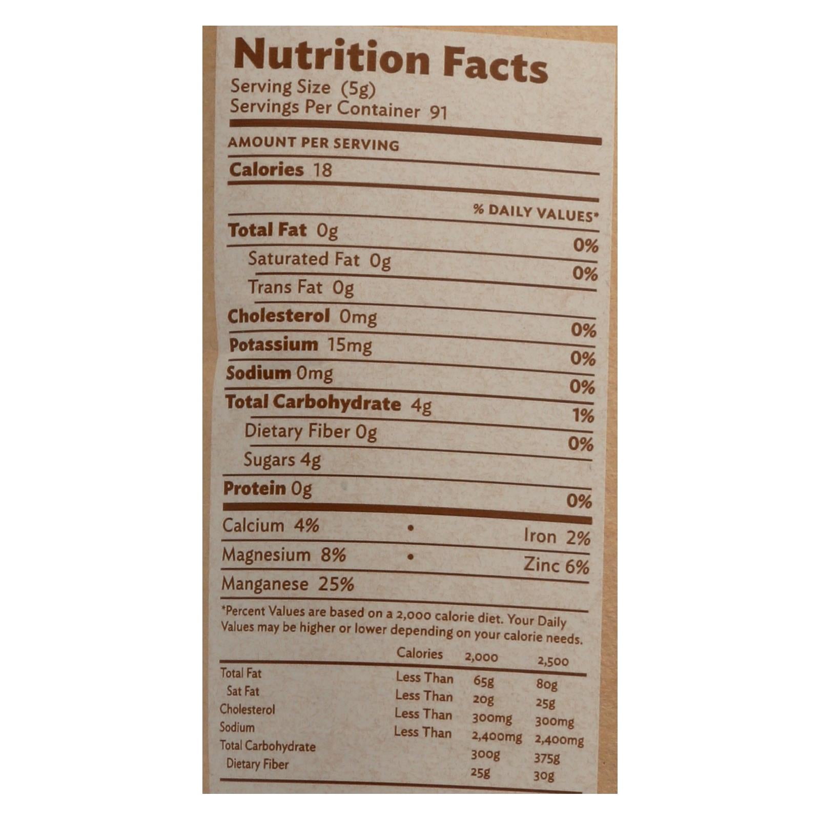 vegan cane sugar