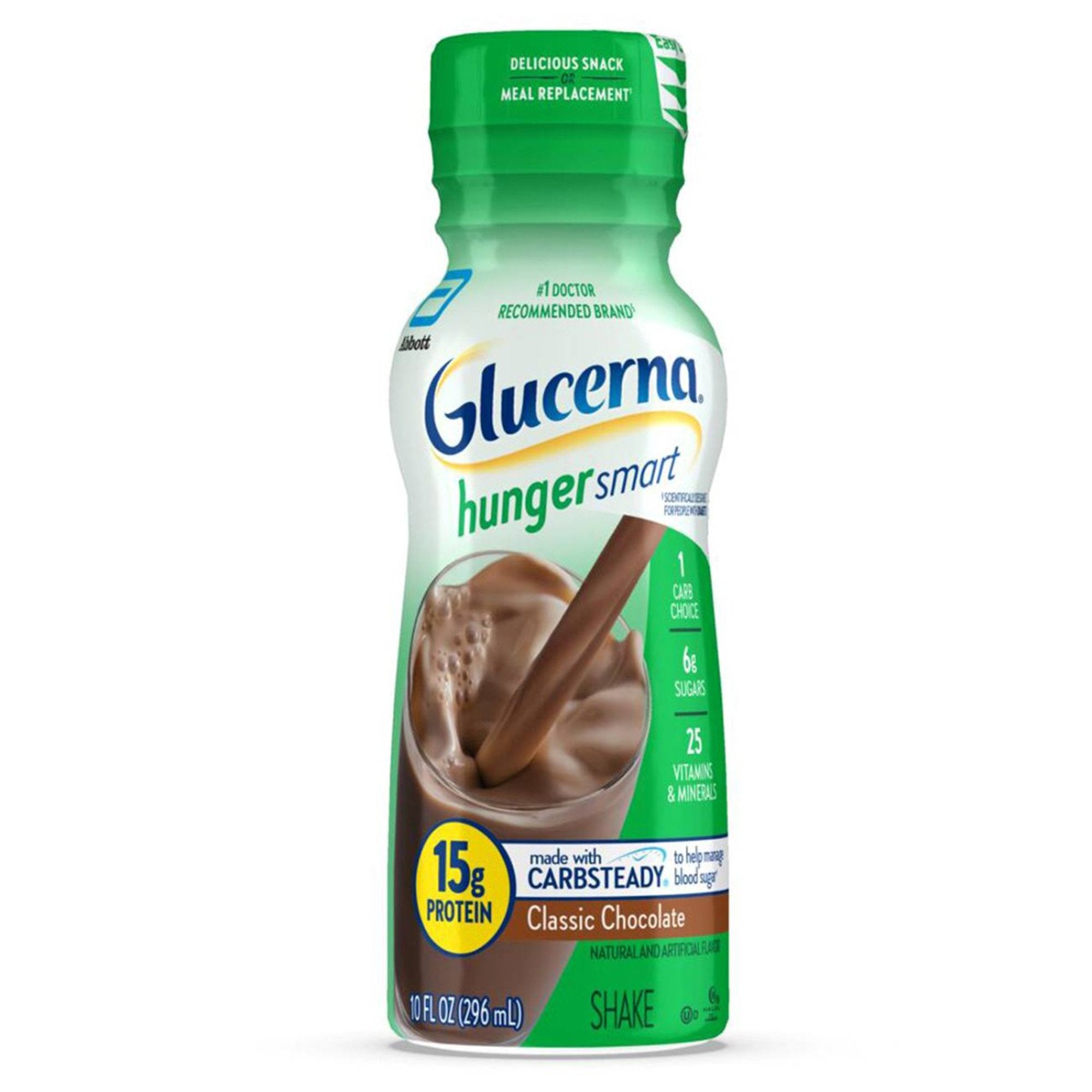 Oral Supplement Glucerna Hunger Smart Shake Rich Chocolate Flavor Liquid 10 oz. Bottle, Packaging Type- Case