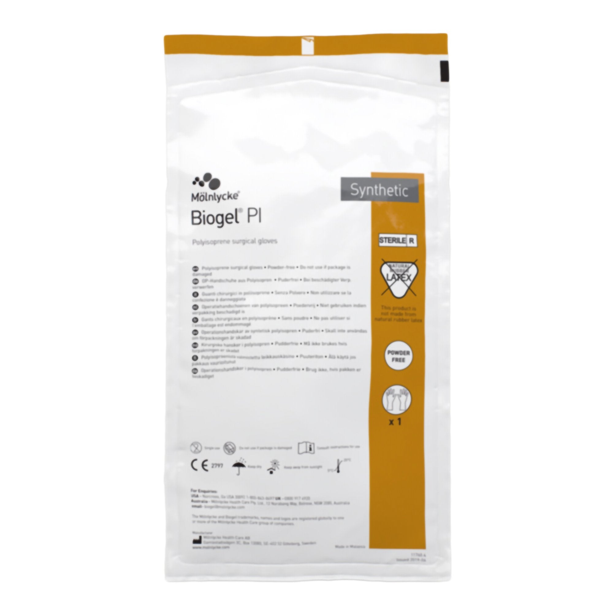 Surgical Glove Biogel PI Size 6 Sterile Polyisoprene Standard Cuff Length Micro-Textured Ivory Chemo Tested, Packaging Type- Box