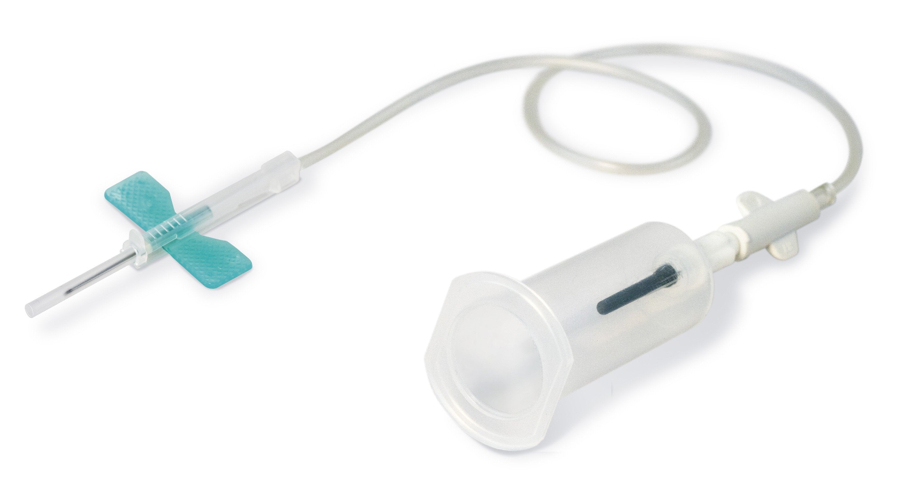 K Shield Advantage Blood Collection Set with Holder 21 Gauge 3/4 Inch Needle Length Safety Needle 12 Inch Tubing Sterile