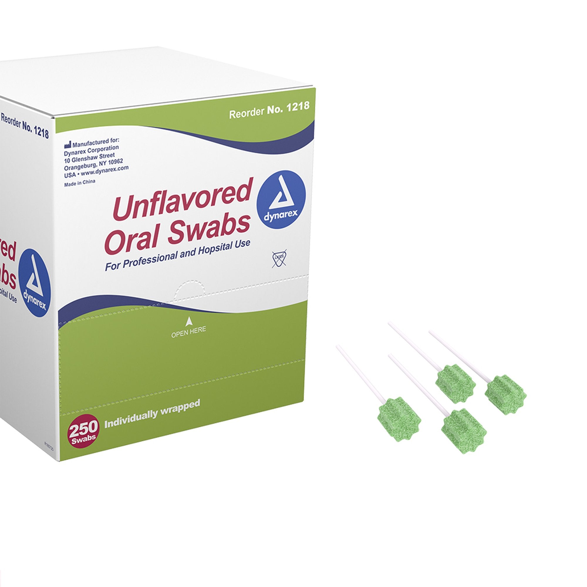 Oral Swab Dynarex Untreated Foam Tip 1 per Pack, Packaging Type- Box