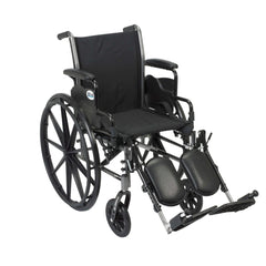 Drive Medical K3 Cruiser Iii Wheelchair with Removable flip-back arms and Swing-away Footrests ,8" front Wheels ,350lbs Weight Capacity ,K320ADDA-SF