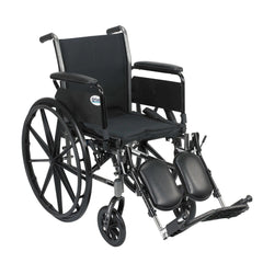 Drive Medical K3 Cruiser Iii Wheelchair with Removable flip-back arms and Swing-away Footrests ,8" front Wheels ,350lbs Weight Capacity ,K320ADDA-SF