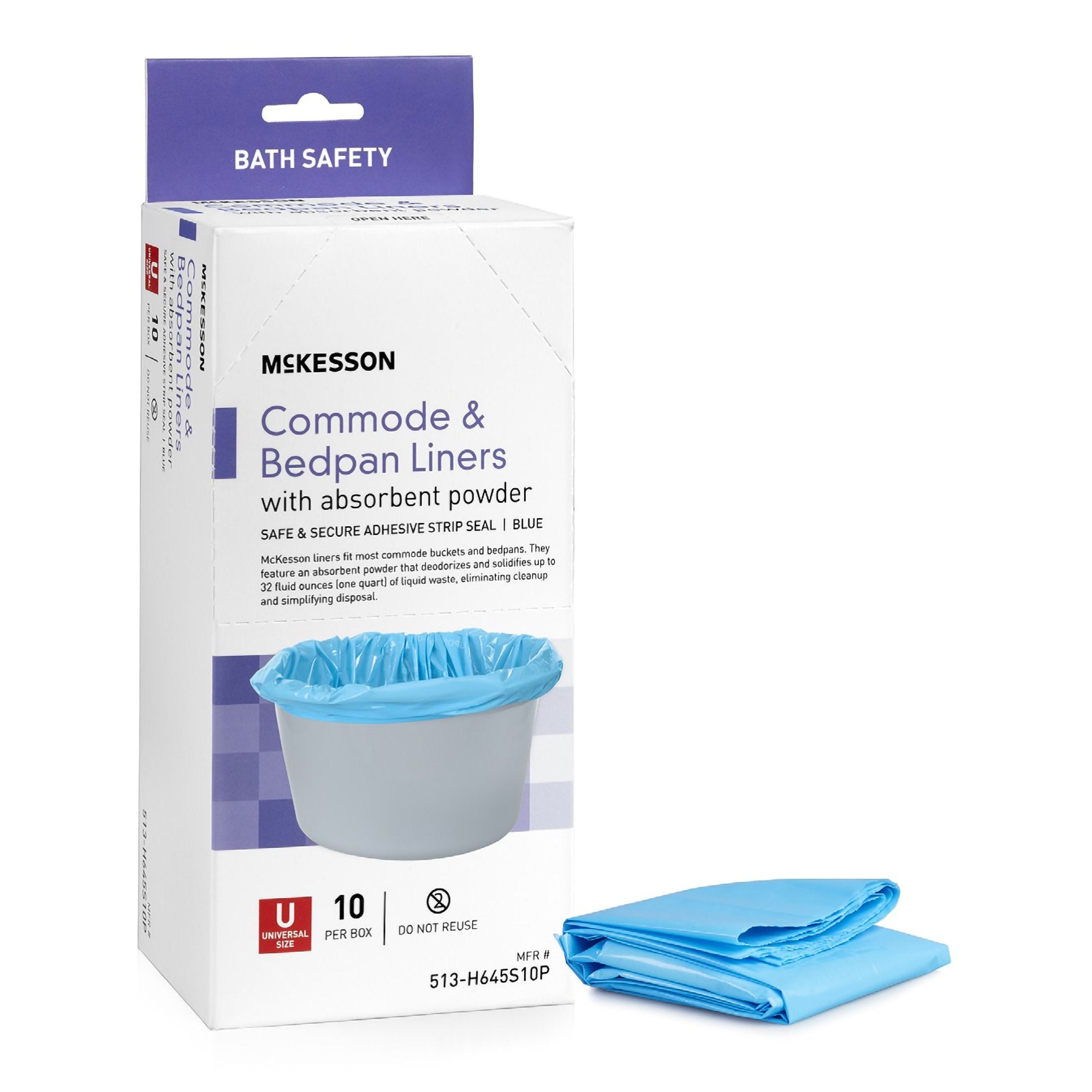 McKesson Commode Liner, Packaging Type- Case