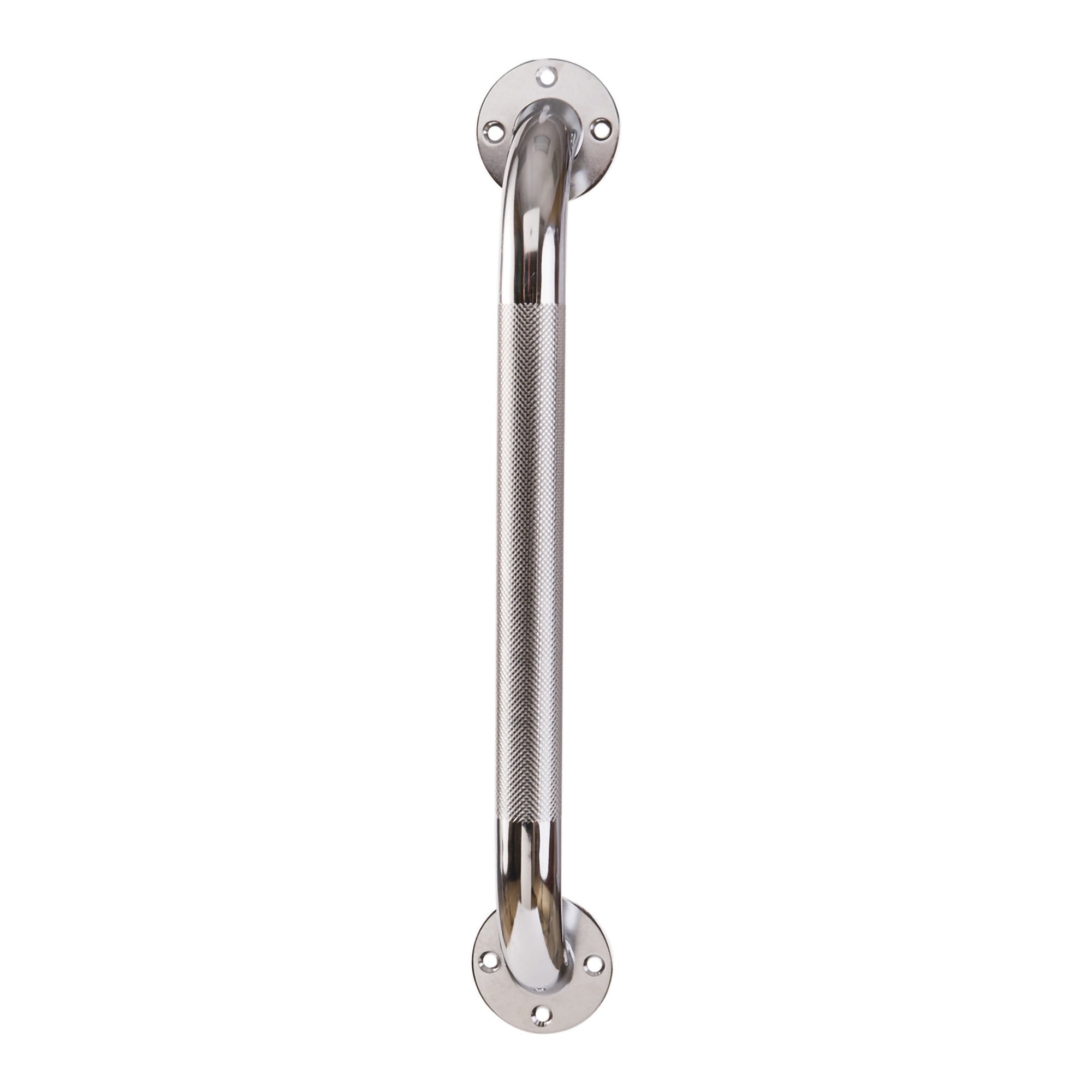 Bathtub Grab Bar DMI® Silver Knurled Steel