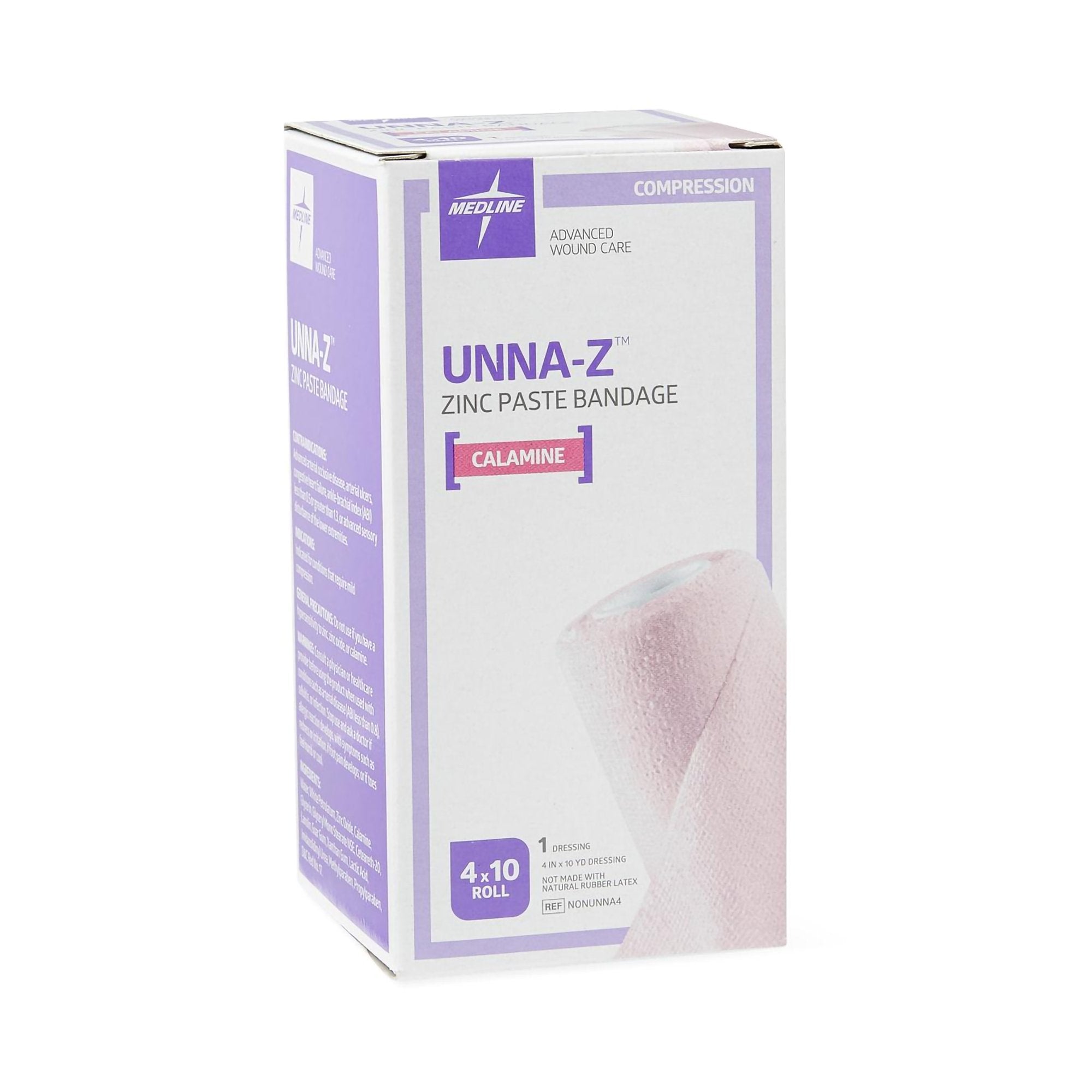 Unna Boot Unna-Z Zinc Oxide / Calamine 4 Inch X 10 Yard, Packaging Type- Case