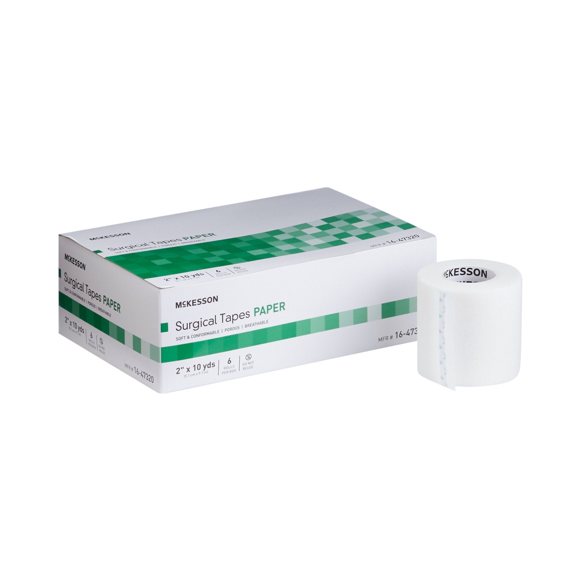 Medical Tape McKesson White 2 Inch X 10 Yard Paper NonSterile, Packaging Type- Box