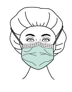 Surgical Mask Precept Sensitive Skin Plus ASTM Level 1 Tie Closure One Size Fits Most, Packaging Type- Box