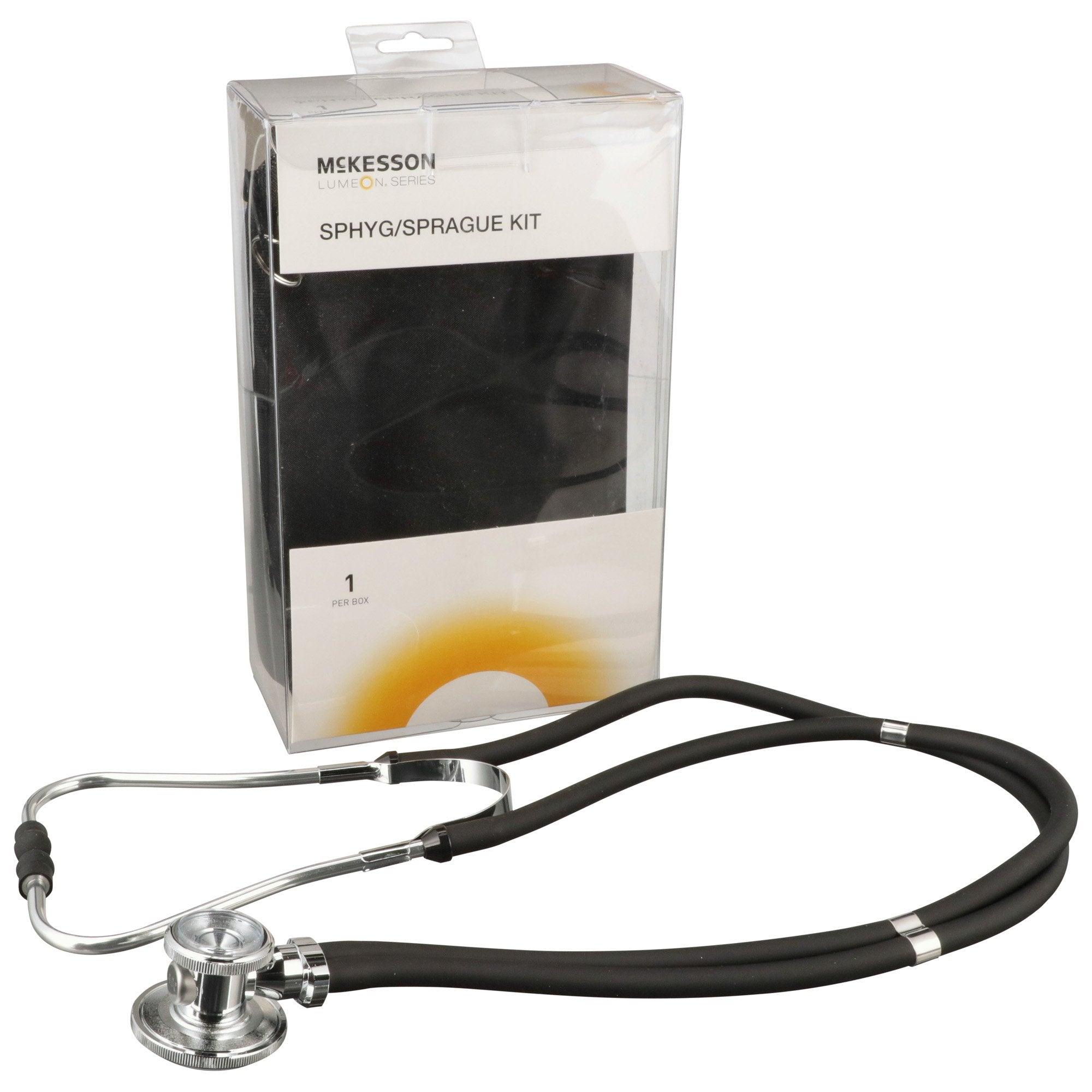 Reusable Aneroid / Stethoscope Set McKesson Brand 23 to 33 cm Adult Cuff Dual Head Sprague Stethoscope Pocket Aneroid, Packaging Type- Box