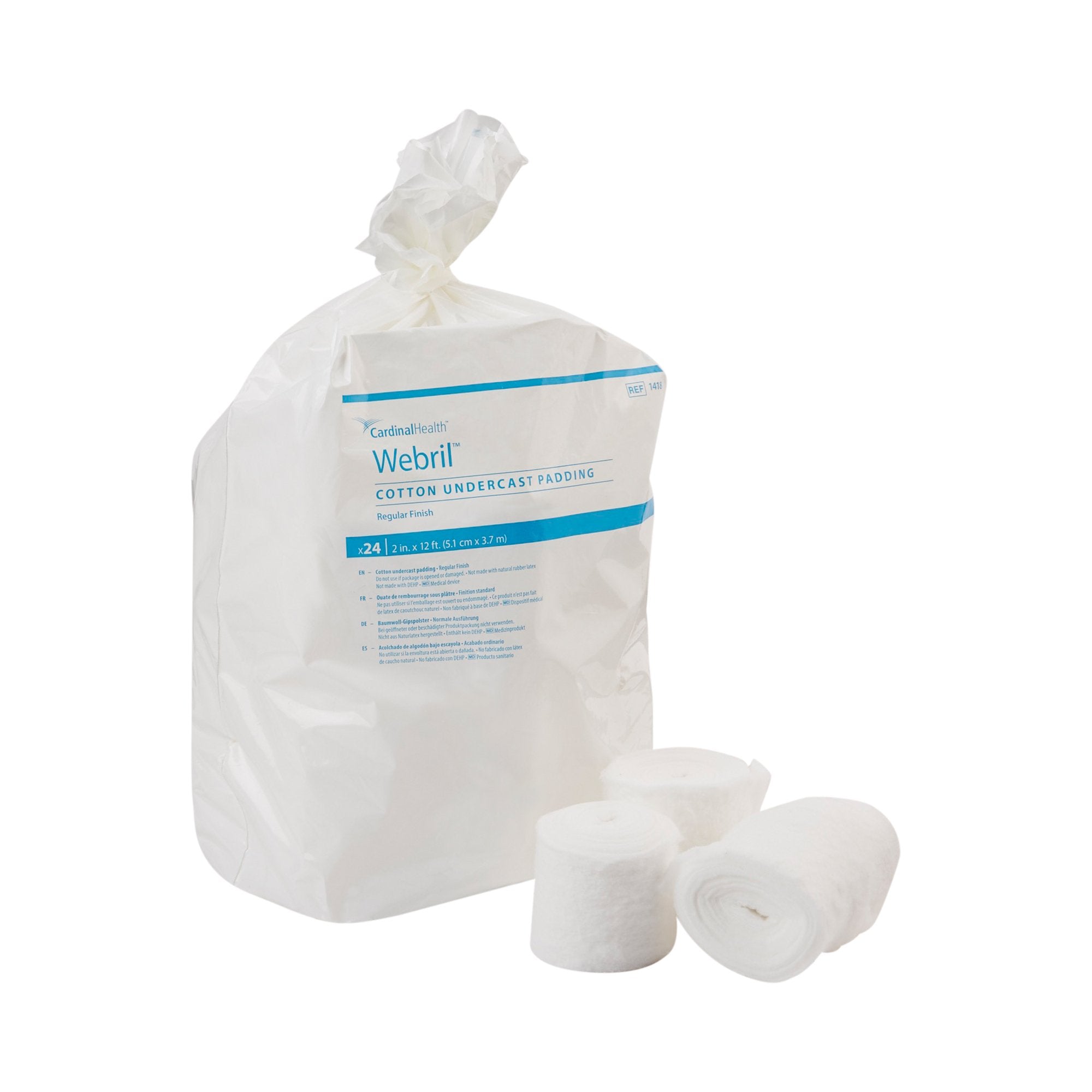 Cast Padding Undercast Webril™ 2 Inch X 4 Yard Cotton NonSterile