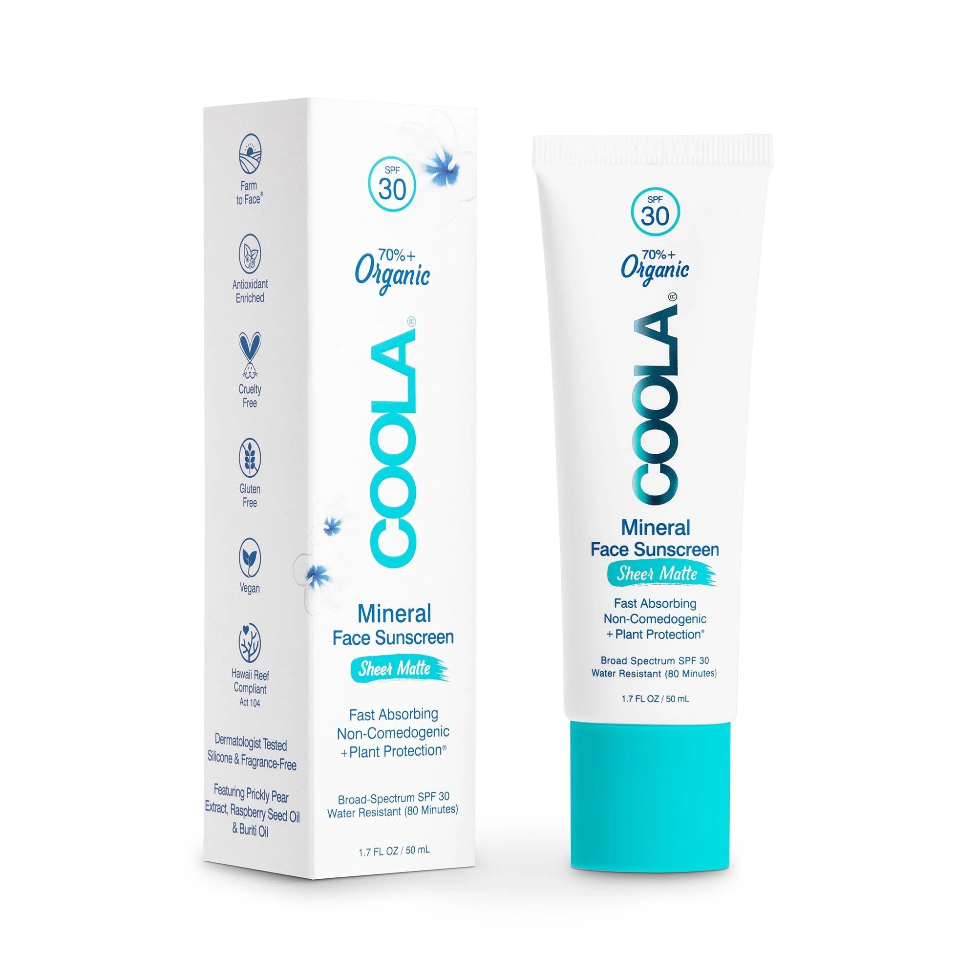 Sunscreen COOLA® Mineral Face SPF 30 Lotion 1.7 oz. Tube