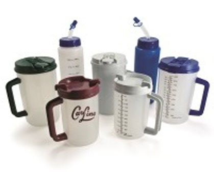 Insulated Drinking Mug Whirley-DrinkWorks! 20 oz. Clear Cup / Granite Lid Plastic Reusable