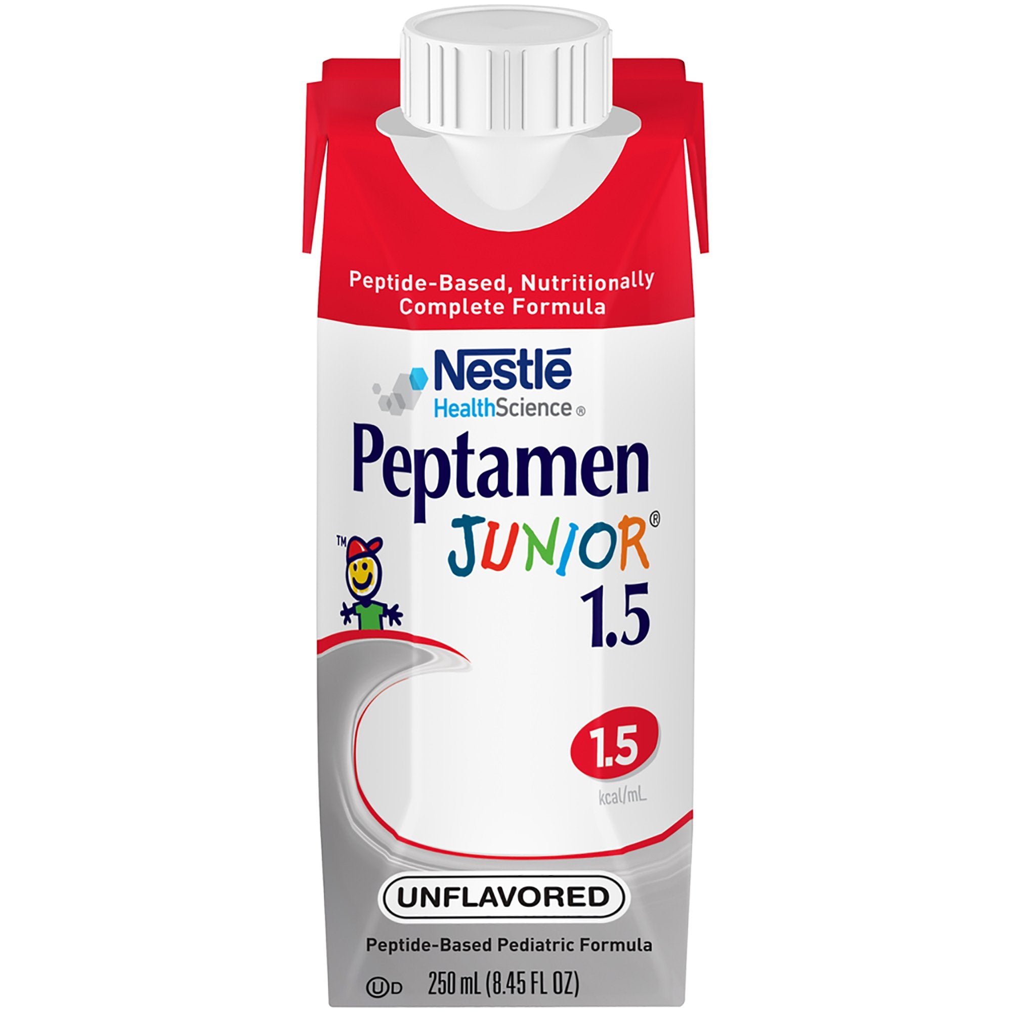 Pediatric Tube Feeding Formula Peptamen Junior 1.5 Unflavored 250 mL Carton Liquid Whey Protein Impaired GI Function, Packaging Type- Case