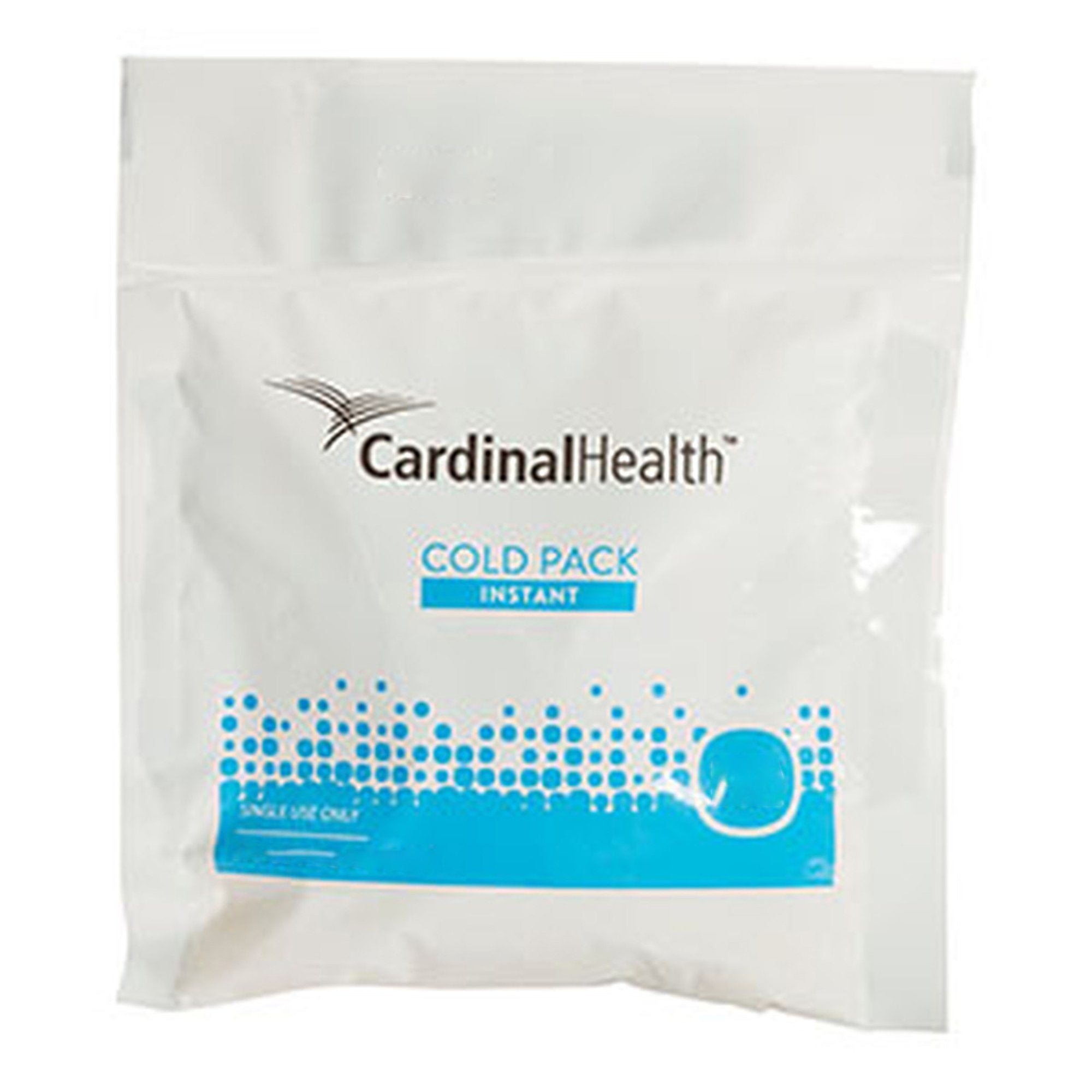 Instant Cold Pack Cardinal Health General Purpose Medium 6 X 6-1/2 Inch Plastic / Ammonium Nitrate / Water Disposable, Packaging Type- Case