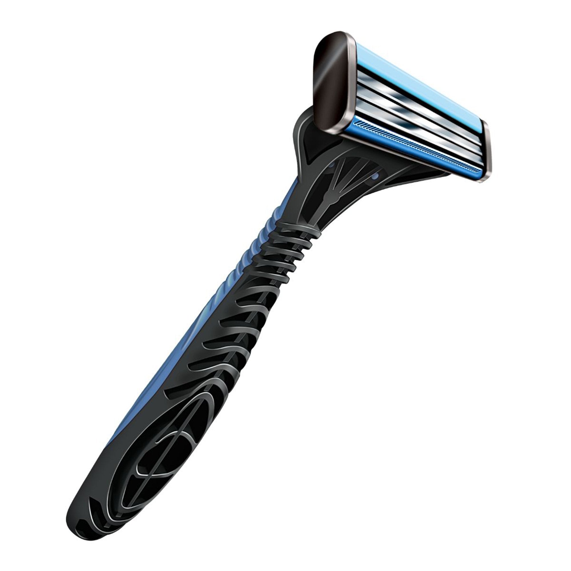 Personal Razor with Lubricating Strip AccuThrive Single Edge Triple Blade NonSterile Reusable