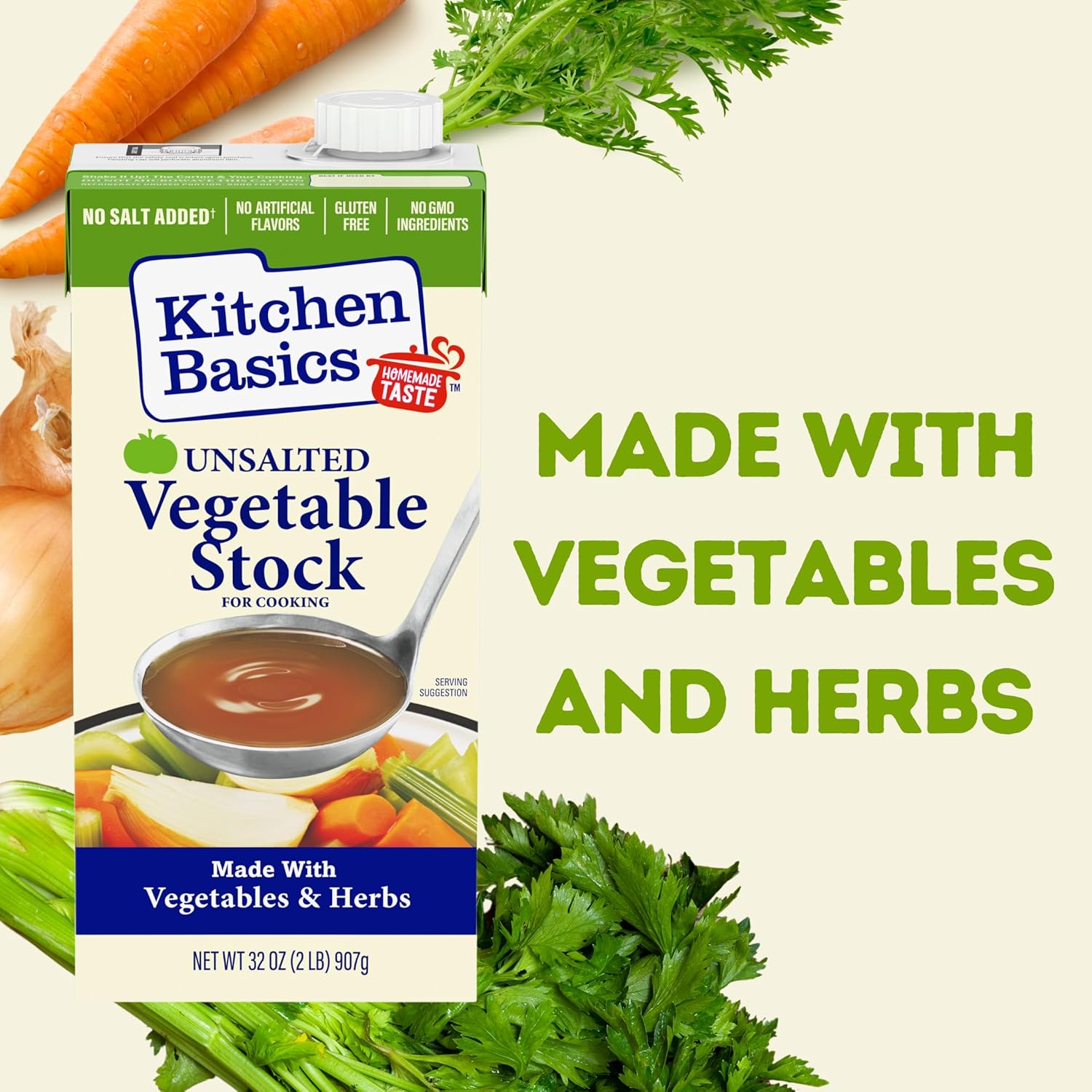 kitchen basics vegetable stock case of 12 32 fl oz