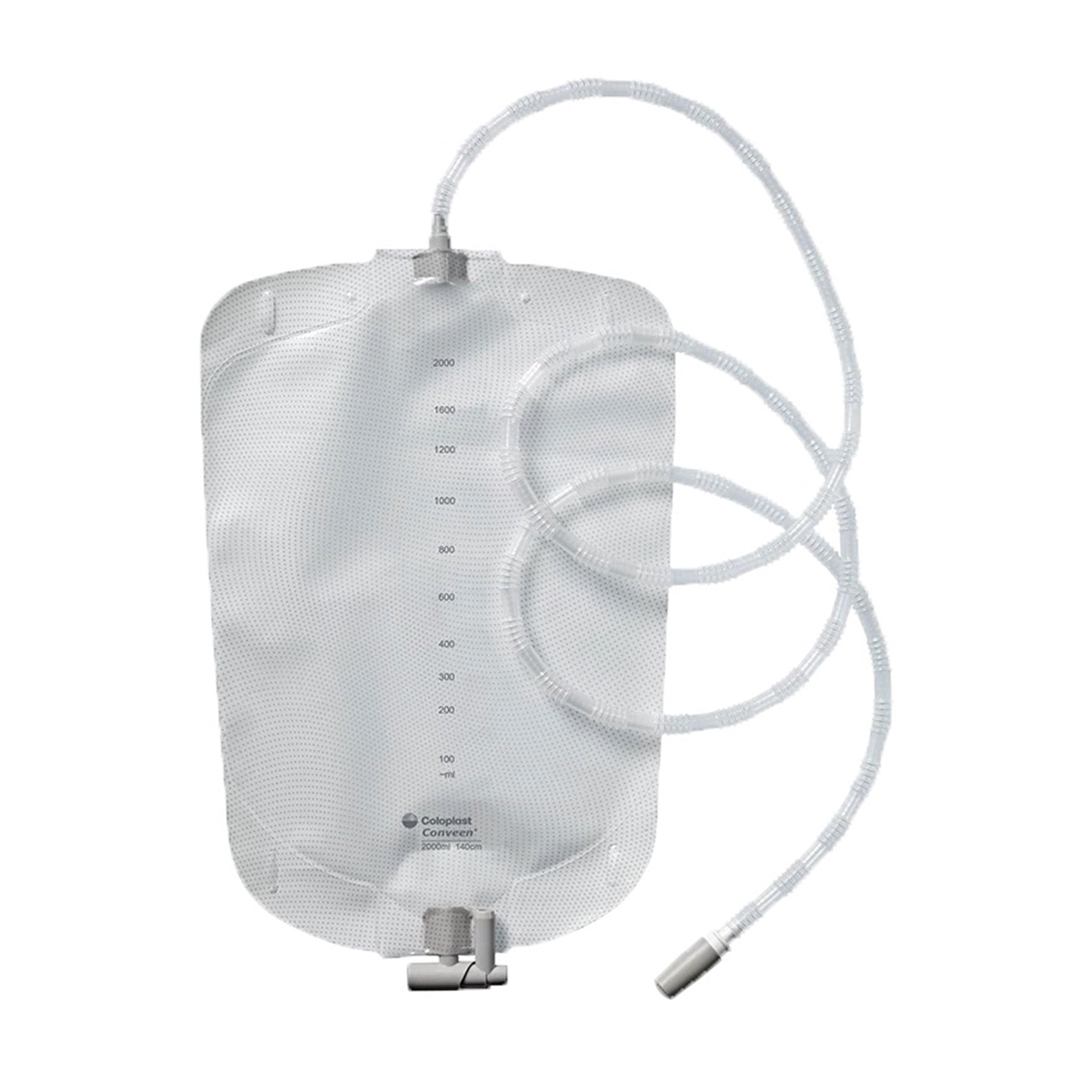 Urinary Night Drainage System Moveen Without Valve Sterile 2000 mL Vinyl, Packaging Type- Box