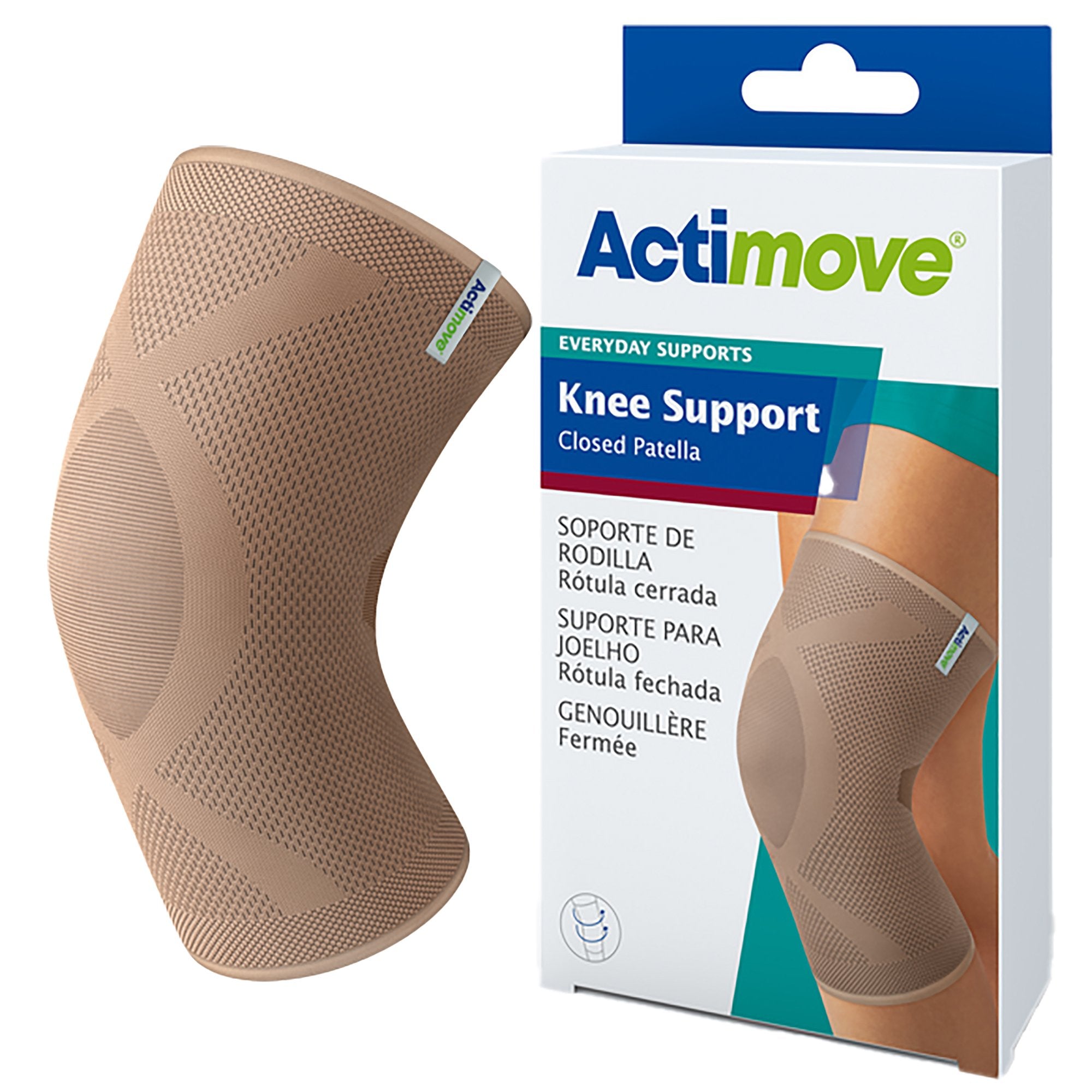 Knee Support Actimove Everyday Supports Large Without Fastening 16 1/4 to 18 Inch Knee Circumference Left or Right Knee