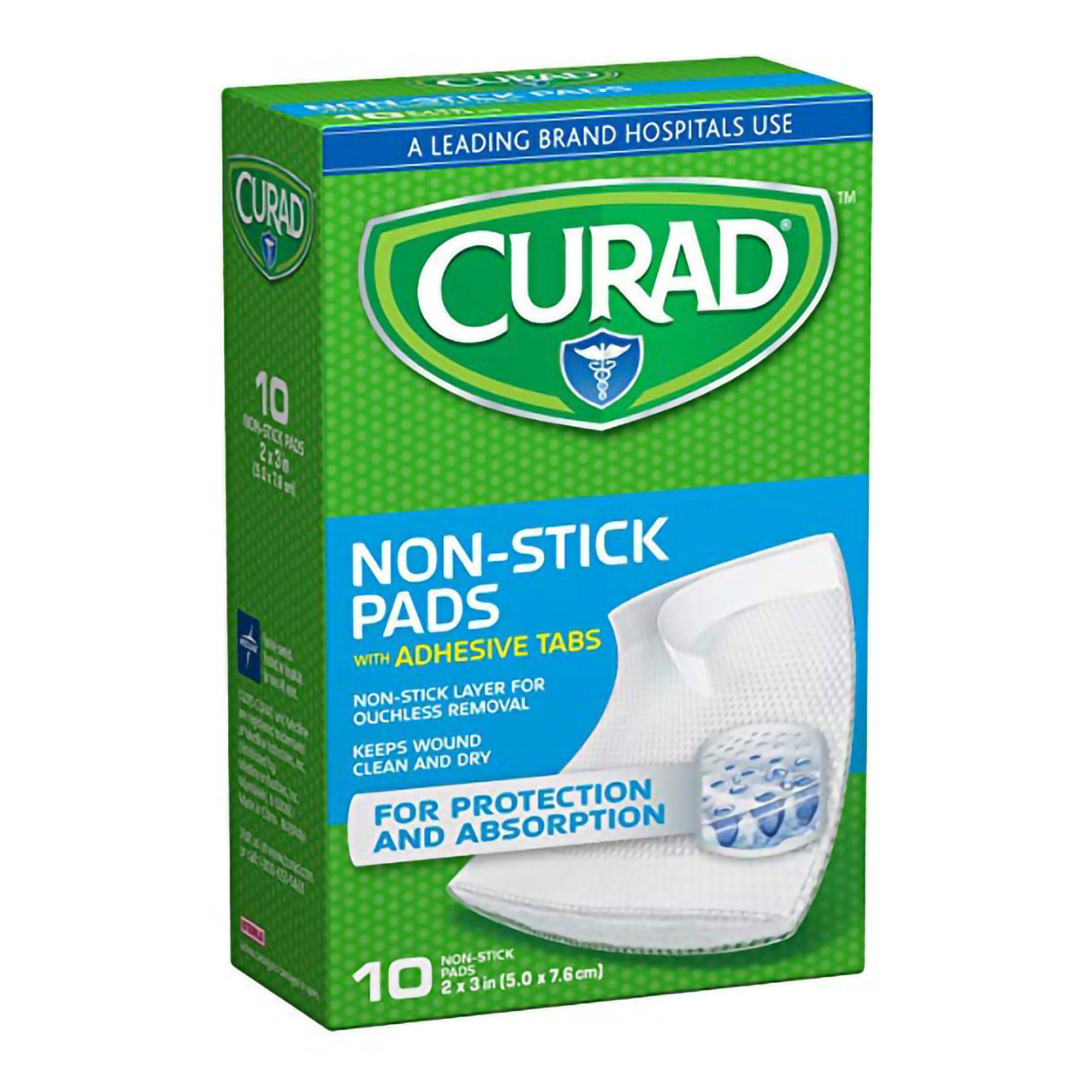 Adhesive Strip Curad 2 X 3 Inch Cotton / Polyester Rectangle White Sterile, Packaging Type- Box