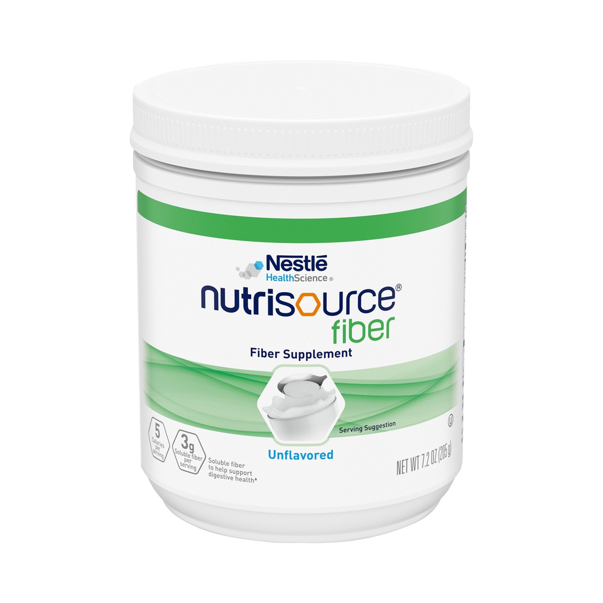 Oral Supplement Nutrisource Fiber Unflavored Powder 7.2 oz. Canister