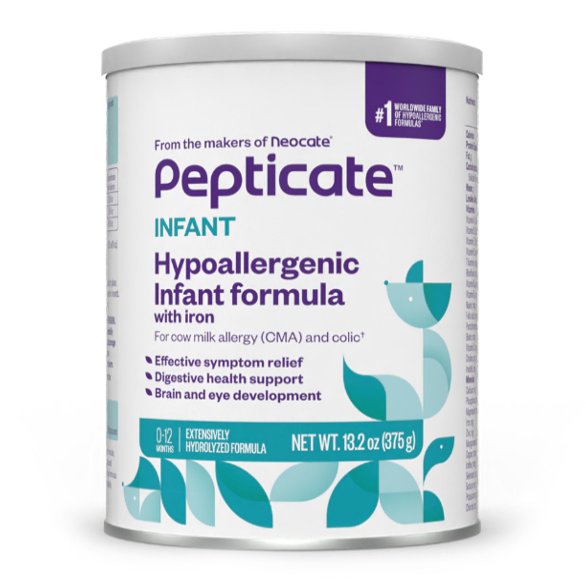 Infant Formula Pepticate Unflavored 13.2 oz. Can Powder Cow's Milk Allergy