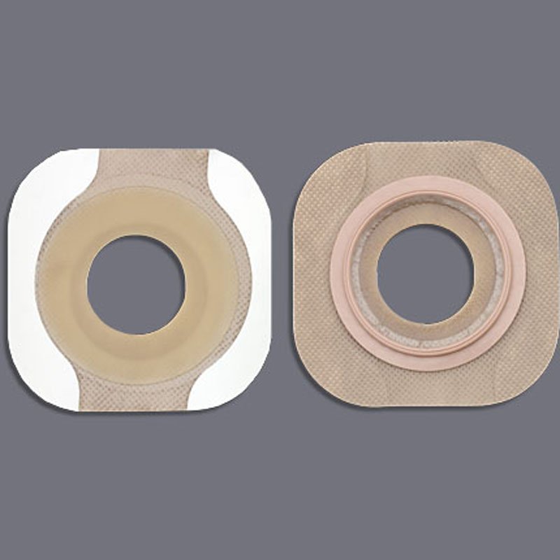 Ostomy Barrier New Image FlexWear Precut, Standard Wear Adhesive Tape 44 mm Flange Green Code System Hydrocolloid 7/8 Inch Opening, Packaging Type- Box