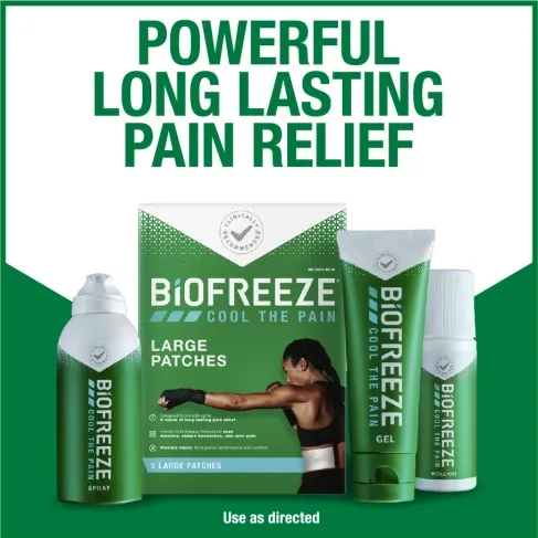 Topical Pain Relief Biofreeze 5% Strength Menthol Gel 3 oz.,Packaging Type- Each