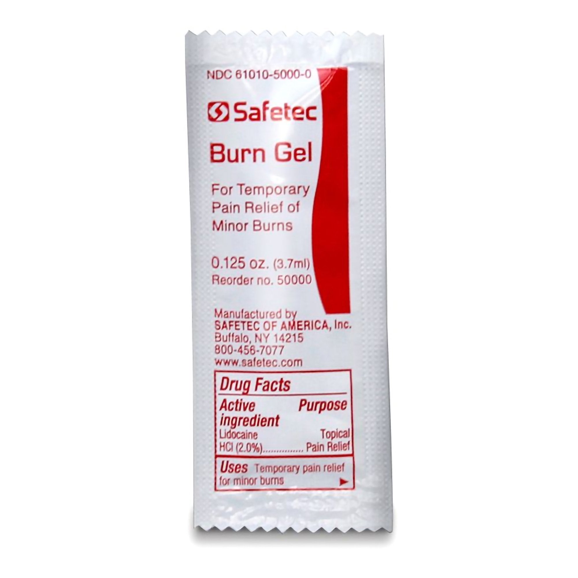 Burn Relief Safetec Topical Gel 3.5 Gram Individual Packet, Packaging Type- Box