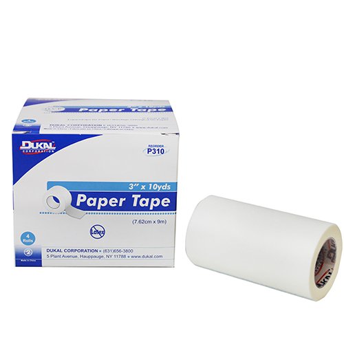 Medical Tape Dukal White 3 Inch X 10 Yard Paper NonSterile, Packaging Type- Box