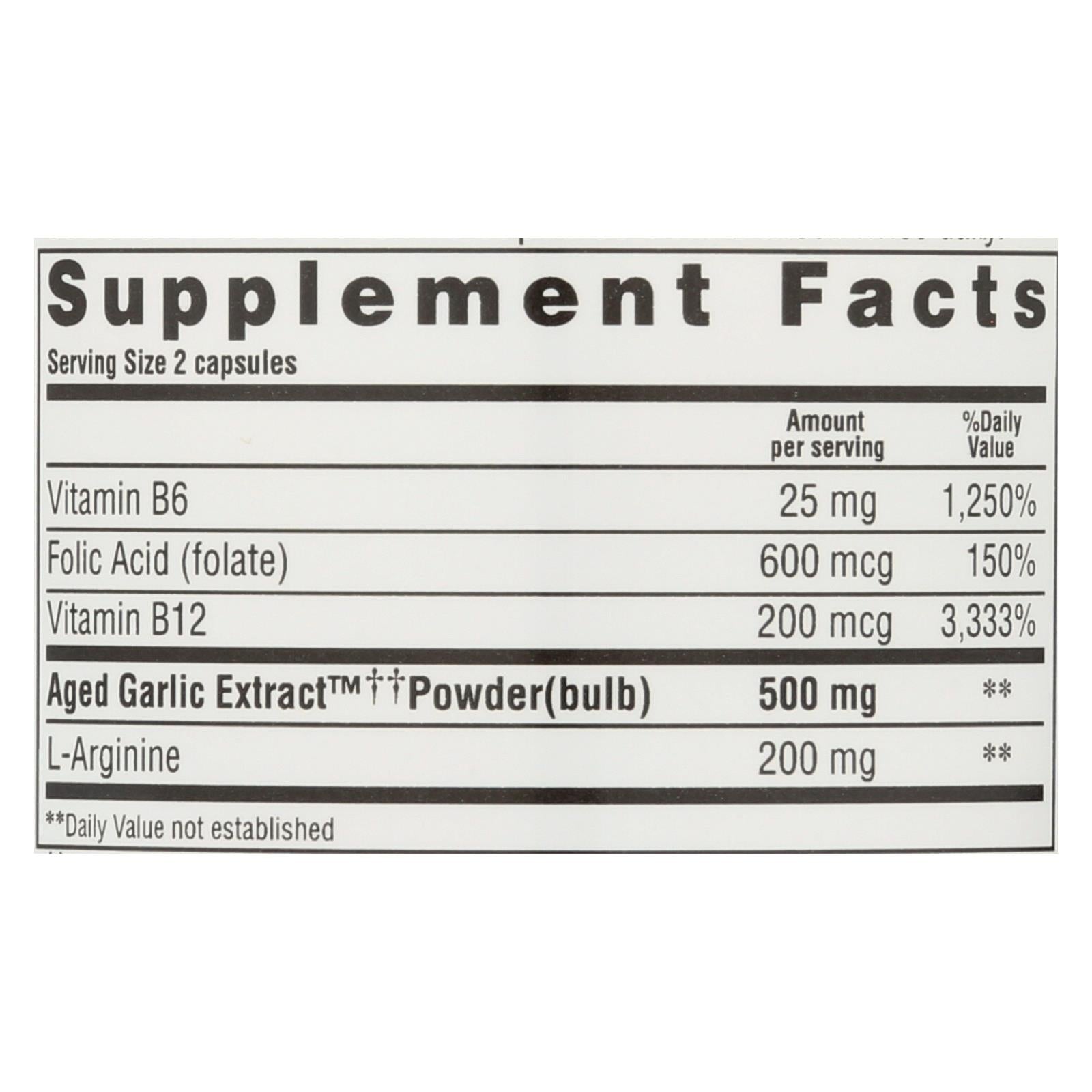 kyolic aged garlic extract total heart health formula 108 100 capsules