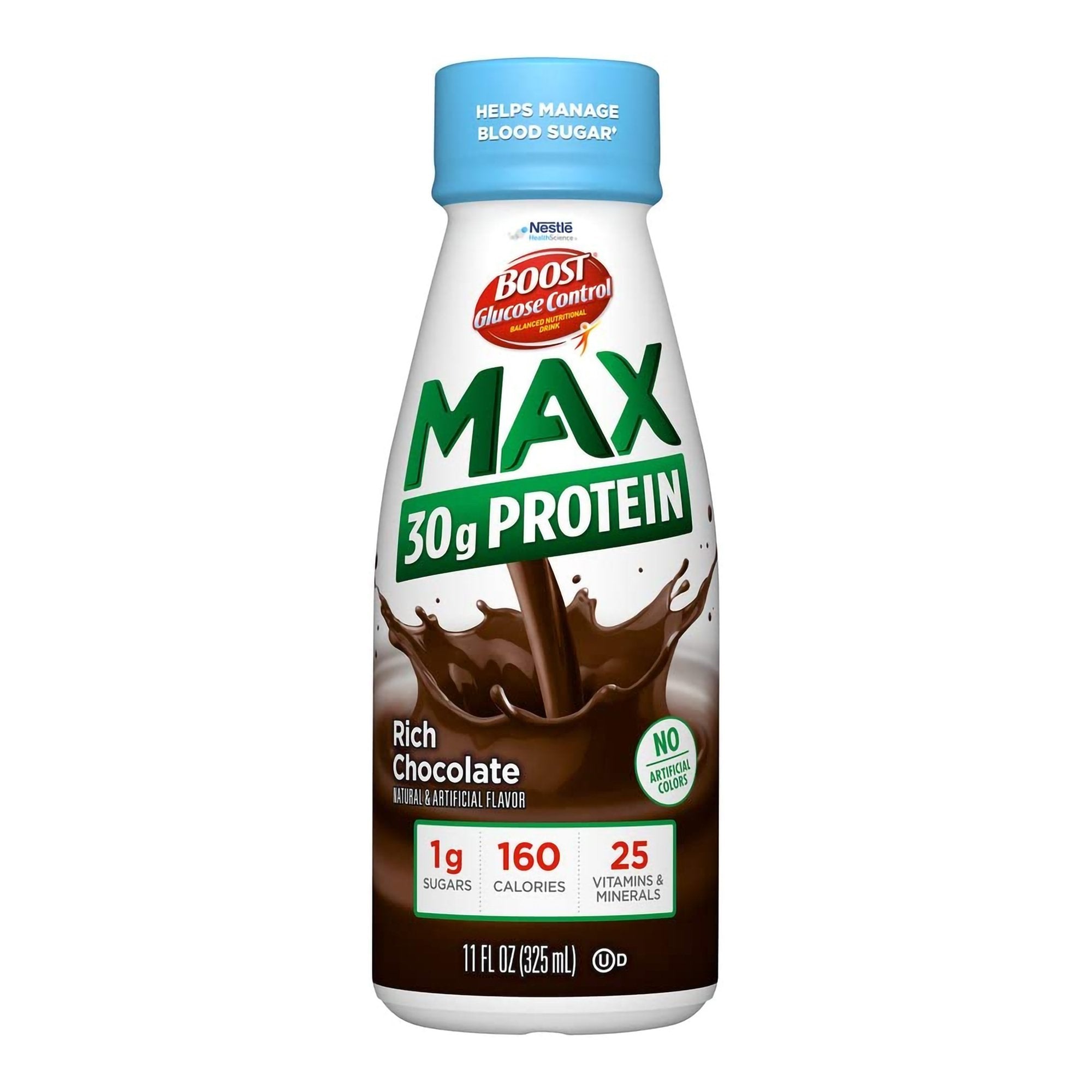 Oral Supplement Boost Glucose Control Max Rich Chocolate Flavor Liquid 11 oz. Bottle, Packaging Type- Case