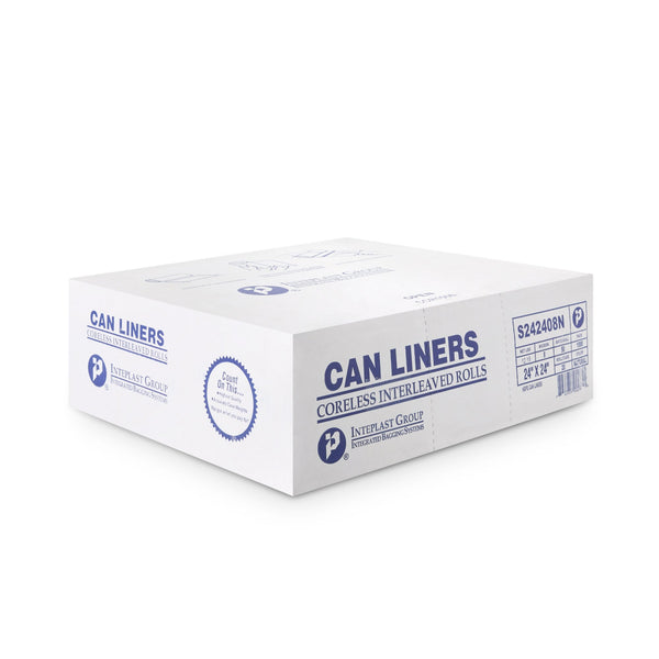 McKesson Clear HDPE Trash Bags Coreless