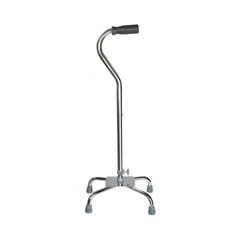large base quad cane mckesson steel 29 to 37 1 2 inch height chrome packaging type each