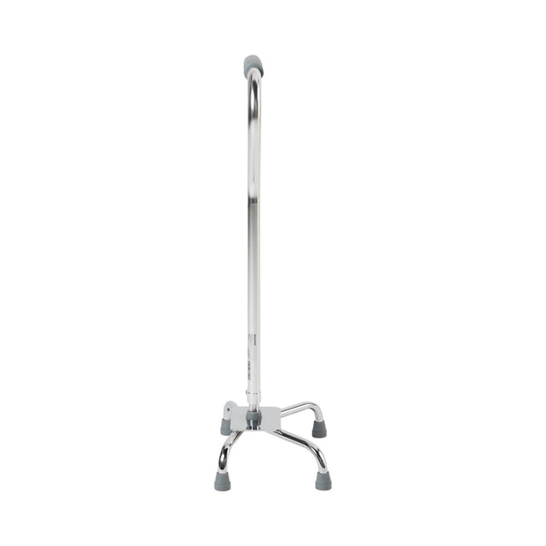 Large Base Quad Cane McKesson Steel 29 to 37 1/2 Inch Height Chrome