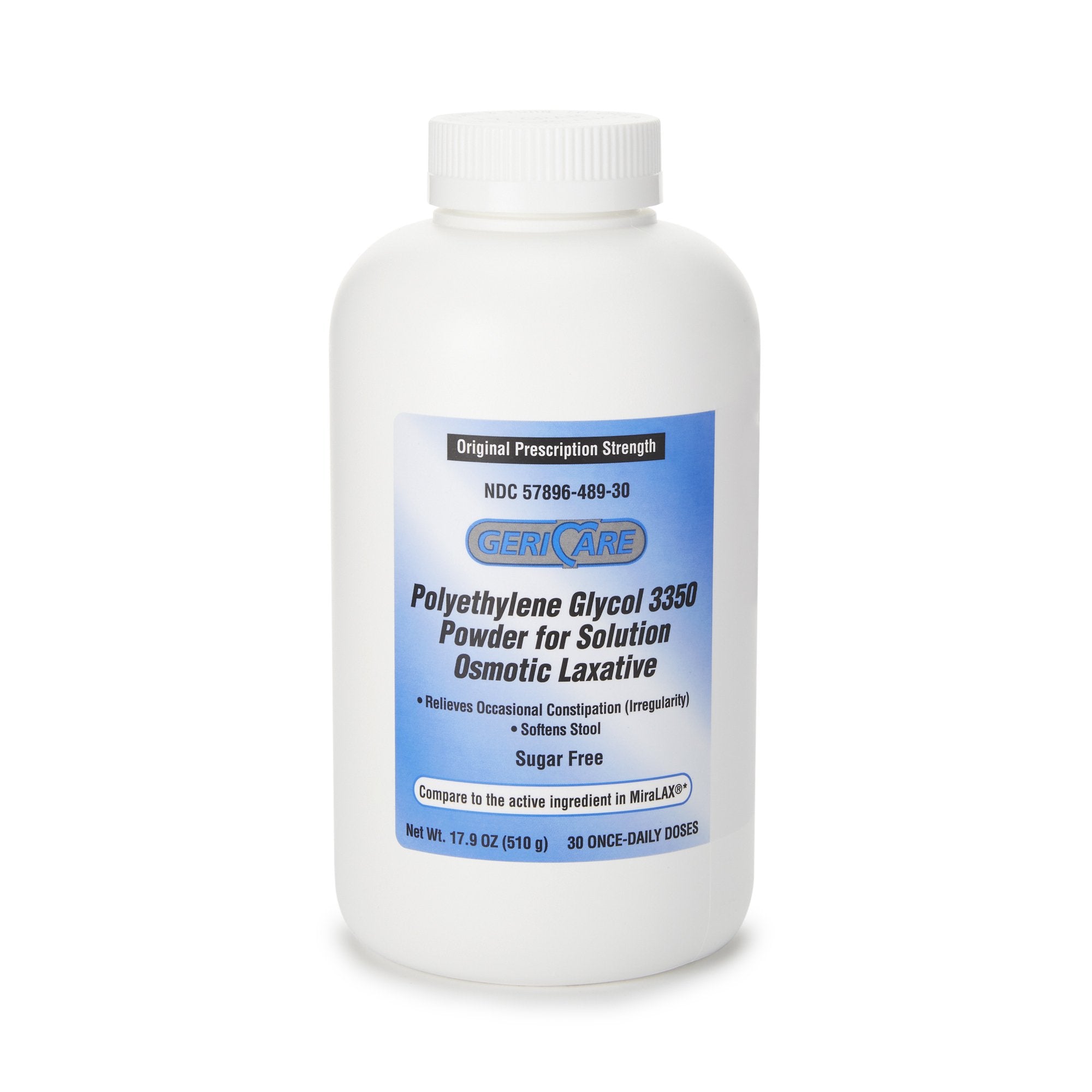 Laxative Geri Care Powder 17.9 oz. Polyethylene Glycol 3350