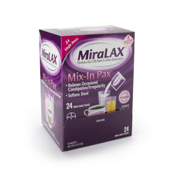 Laxative MiraLAX Powder 24 per Box 17 Gram Strength Polyethylene Glycol 3350