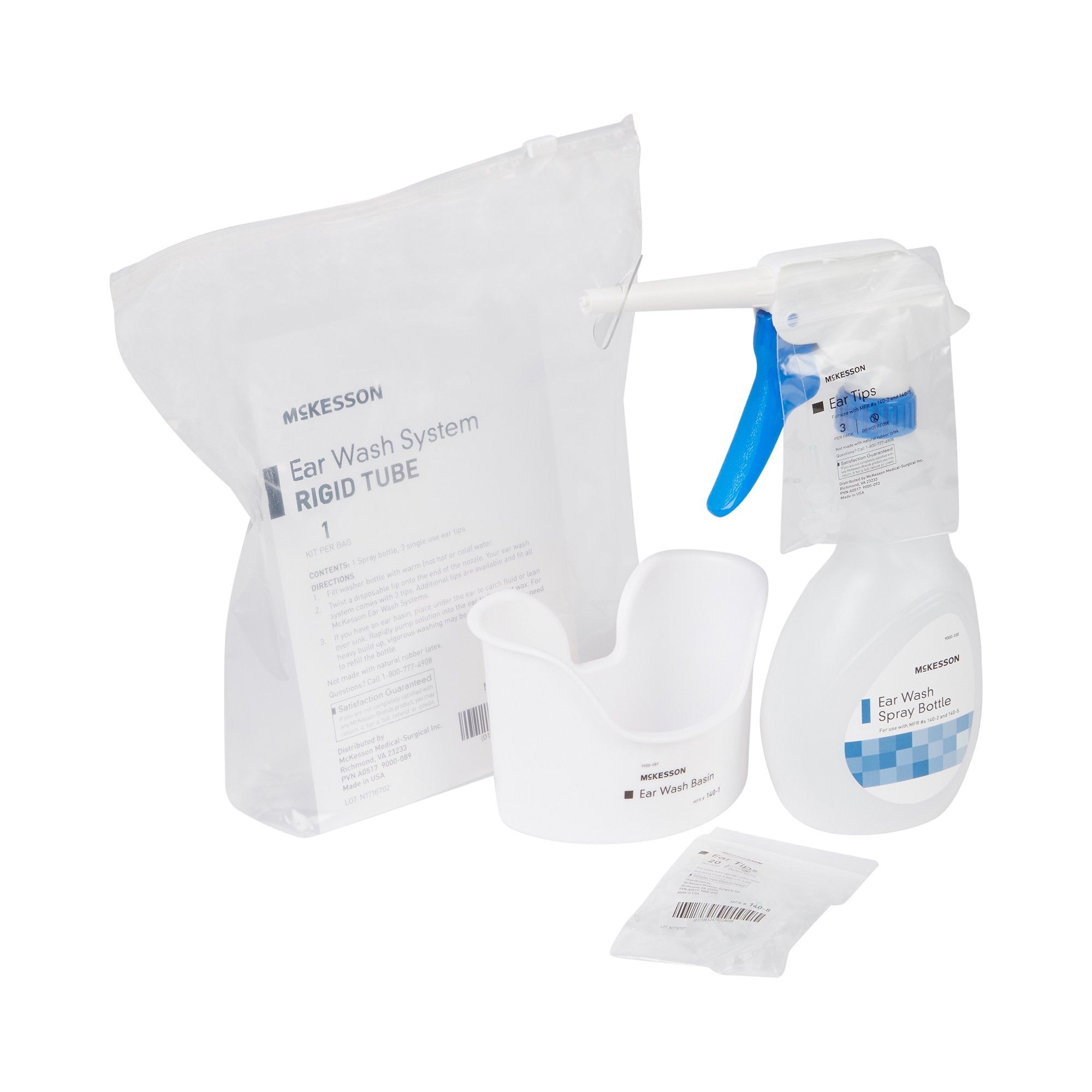 Ear Wash System McKesson Disposable Tip Blue / White, Packaging Type- Case